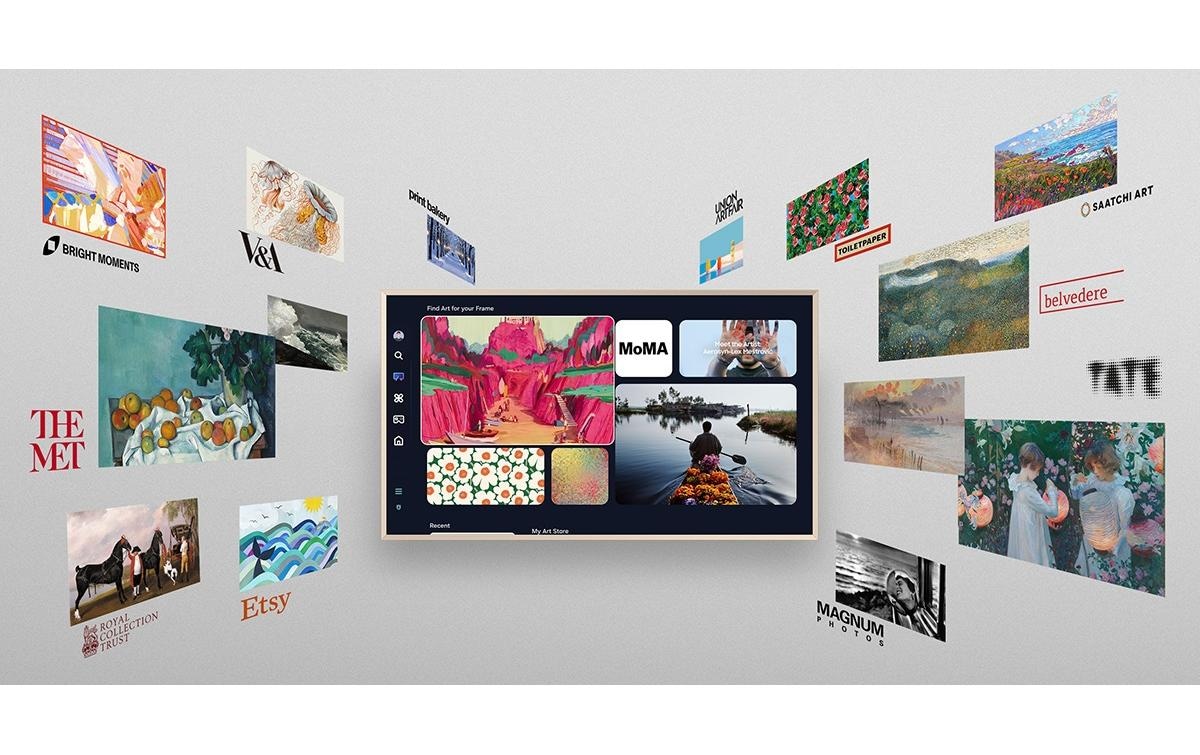 Samsung QLED-Fernseher »QE85LS03FW« 214 cm/85 ″