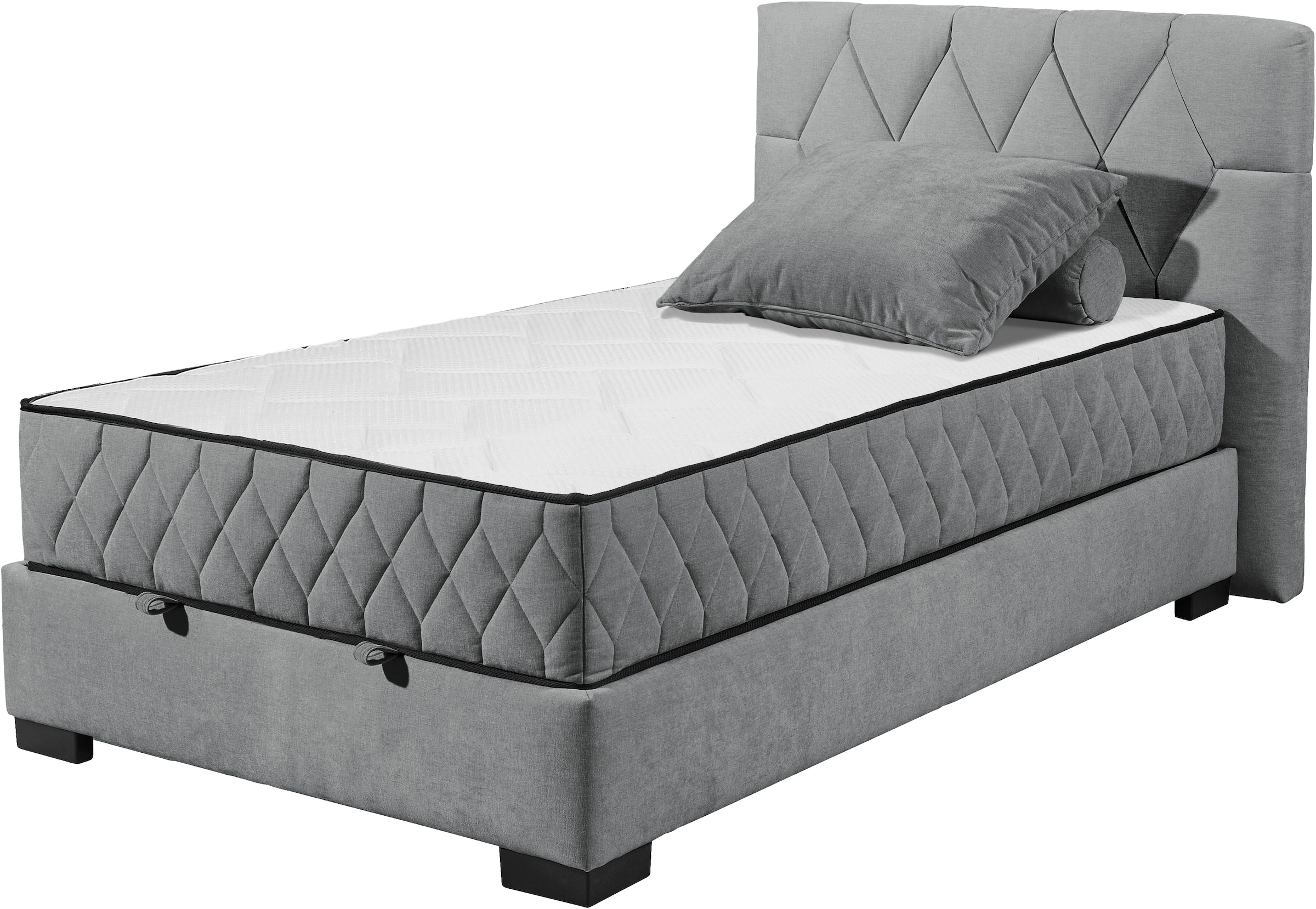 ED EXCITING DESIGN Lit de boxe »Nagol« avec coffre de lit, avec matelas réversible, disponible en différentes largeurs