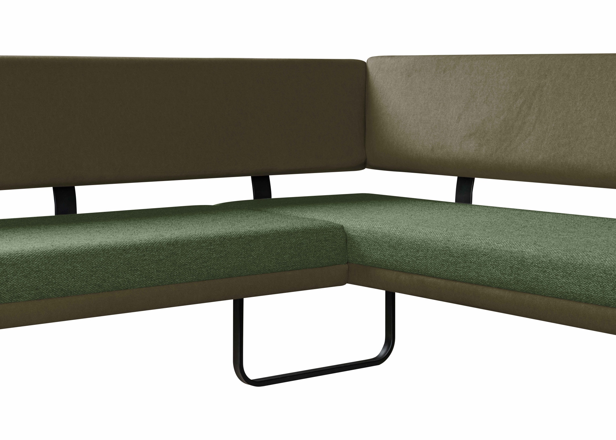 GOODproduct Eckbankgruppe »Gabi Essecke, Sitzgruppe, Eckbankgruppe, Küchenbankgruppe« Set, 4tlg, 4 tlg. tlg. Gestell aus matt-schwarzem Flachmetall, stabil, 2-Stoff-Design