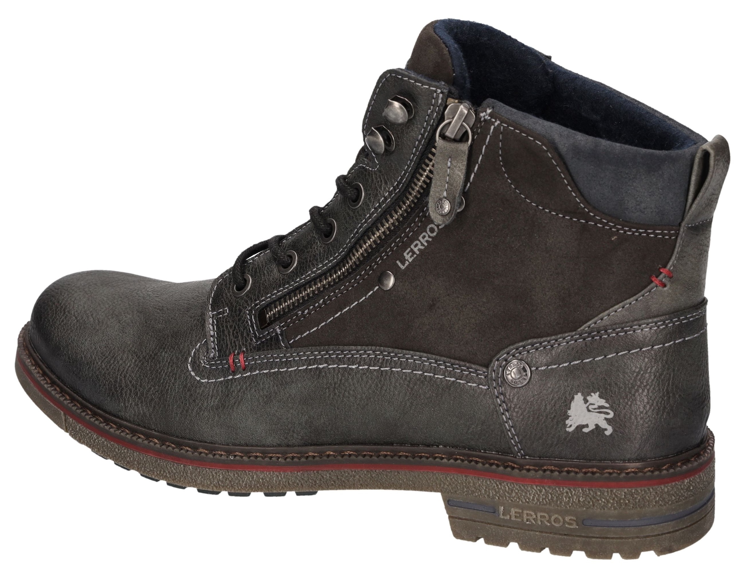 LERROS Schnürboots  Schnürboots, mit seitlichem Reissverschluss