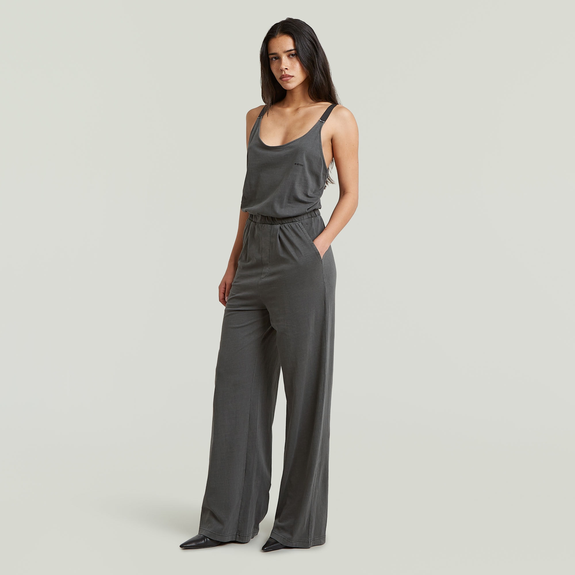 G-STAR Jumpsuit »Strappy Jumpsuit wmn« avec ceinture élastique, coupe Wide Leg