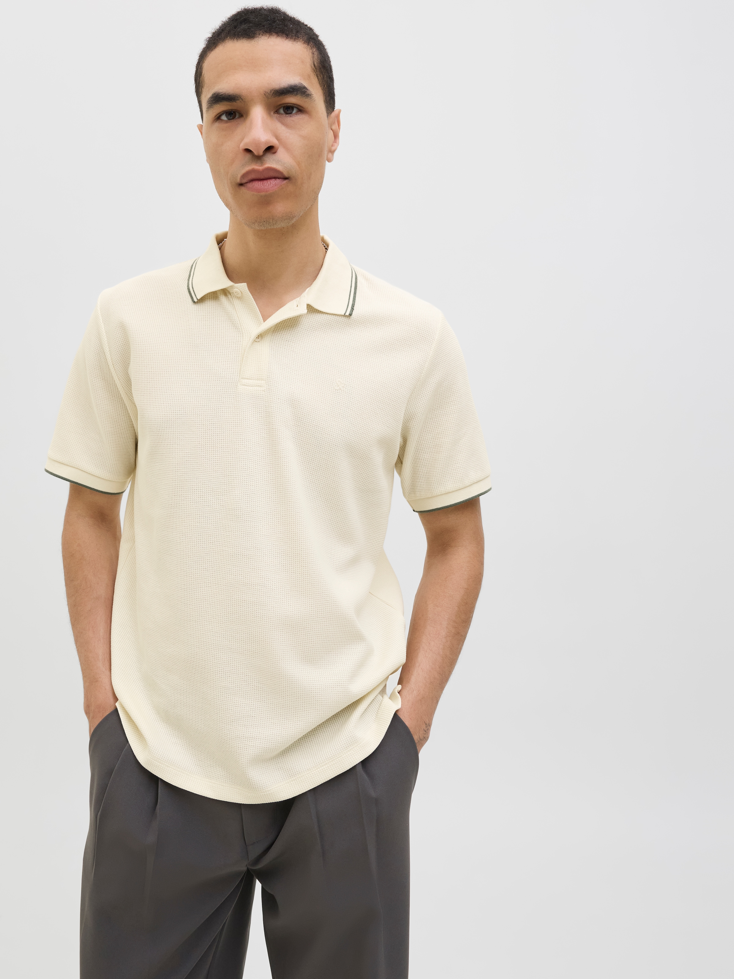 Jack & Jones Polo »JJEAUSTIN POLO SS NOOS« mit Logo Stickerei