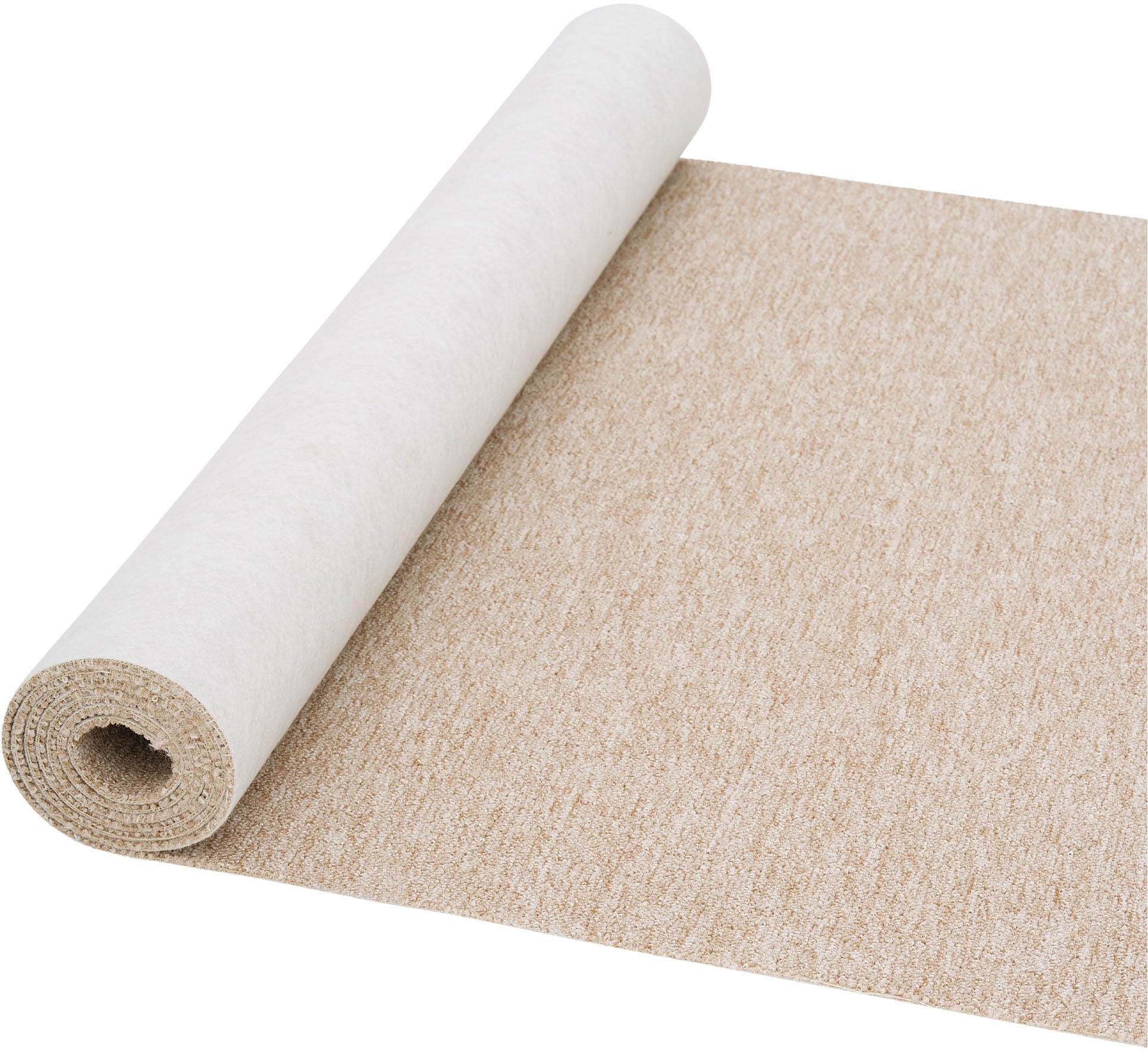 my home Teppichboden »Fortis, Schlinge, Made in Netherlands« rechteckig 5 mm Höhe meliert, Breite 400 cm, strapazierfähig, Wohnzimmer