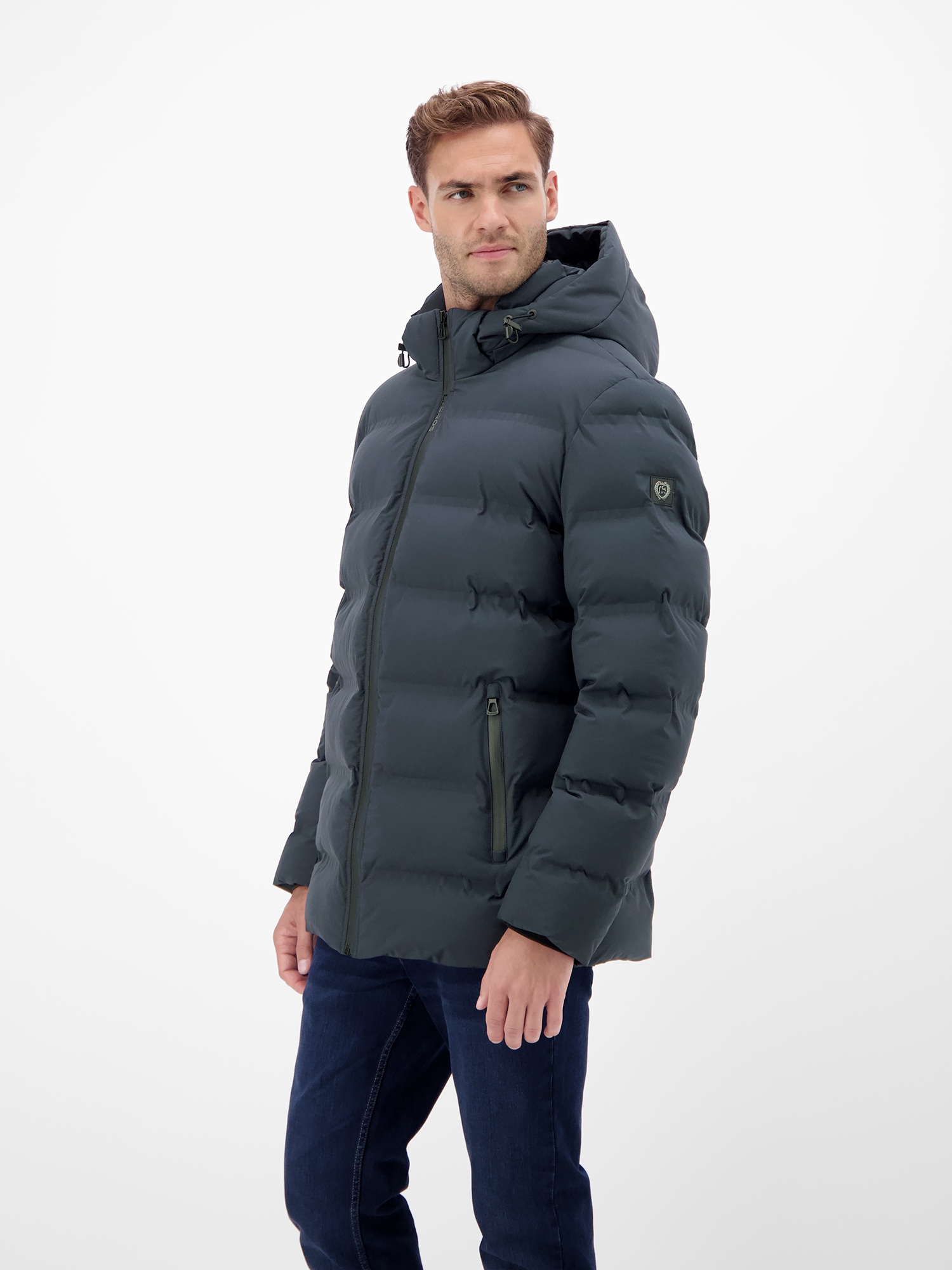 LERROS Veste d'hiver »Herren Winterjacke - smart und unkompliziert« mit Kapuze