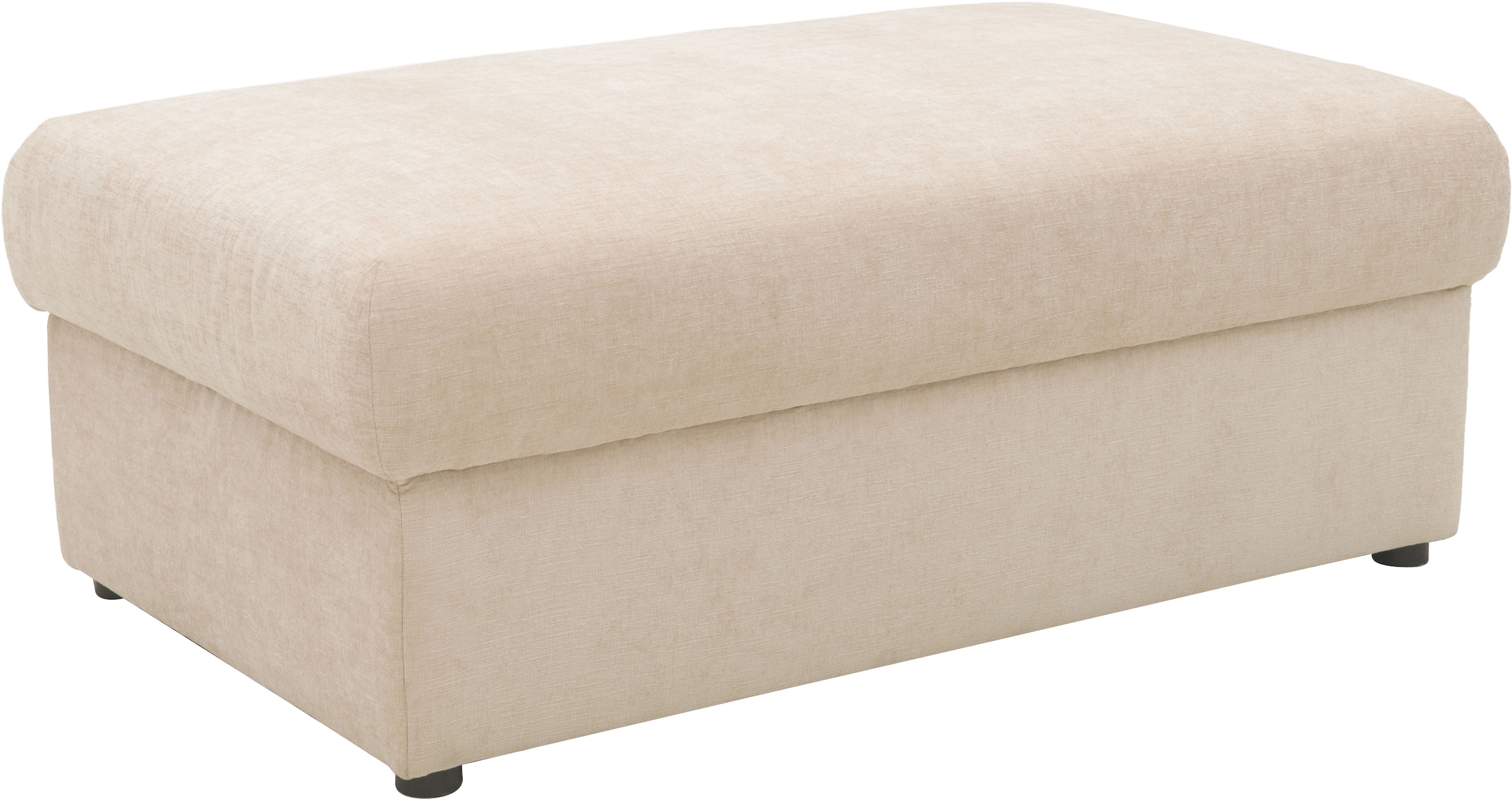 DOMO collection Hocker »Dundee, passende Ergänzung zum Mega-Sofa« pflegeleichter, edler Strukturstoff in Chenille-Optik