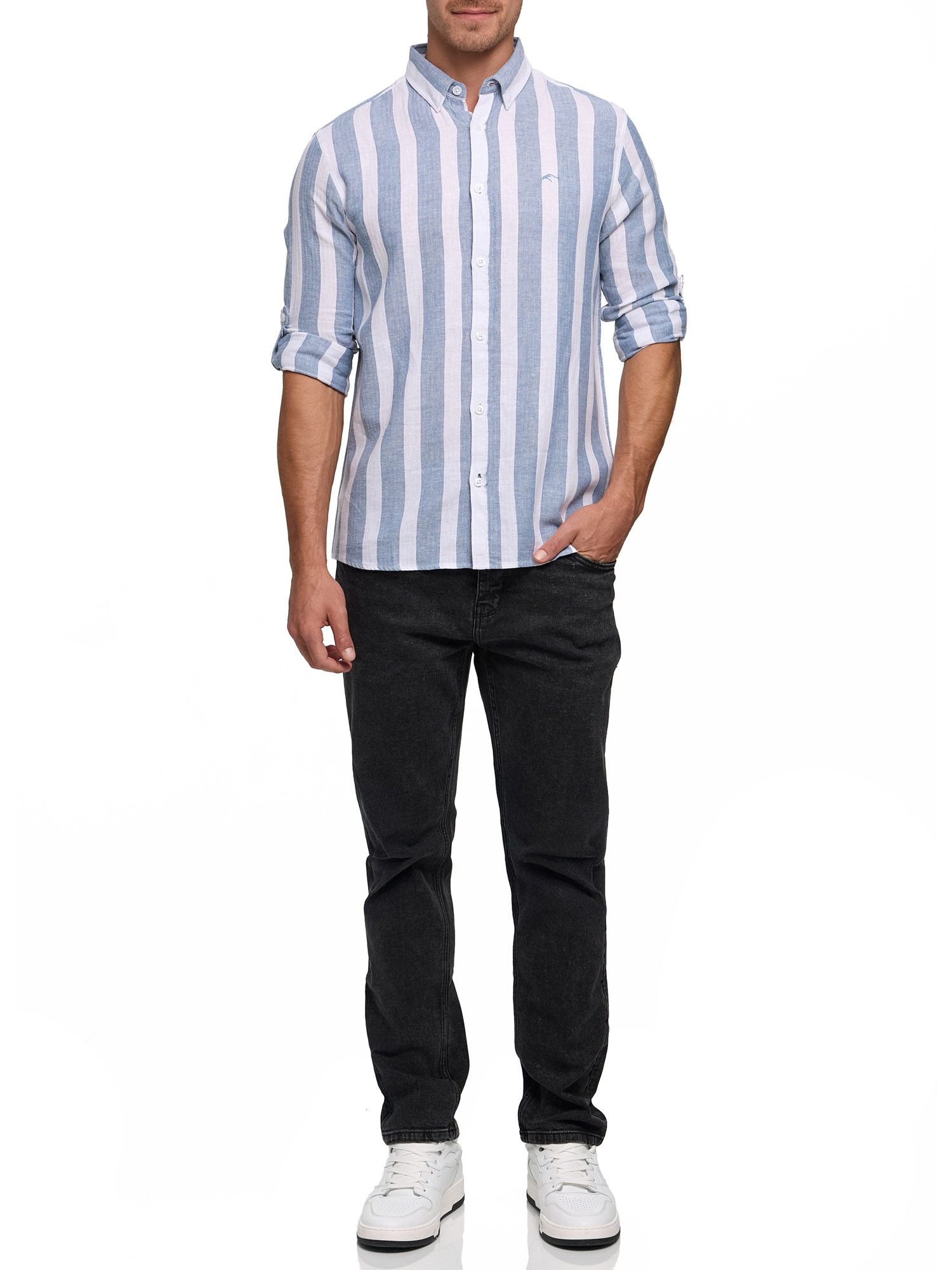 Indicode Langarmhemd »INDonuld«