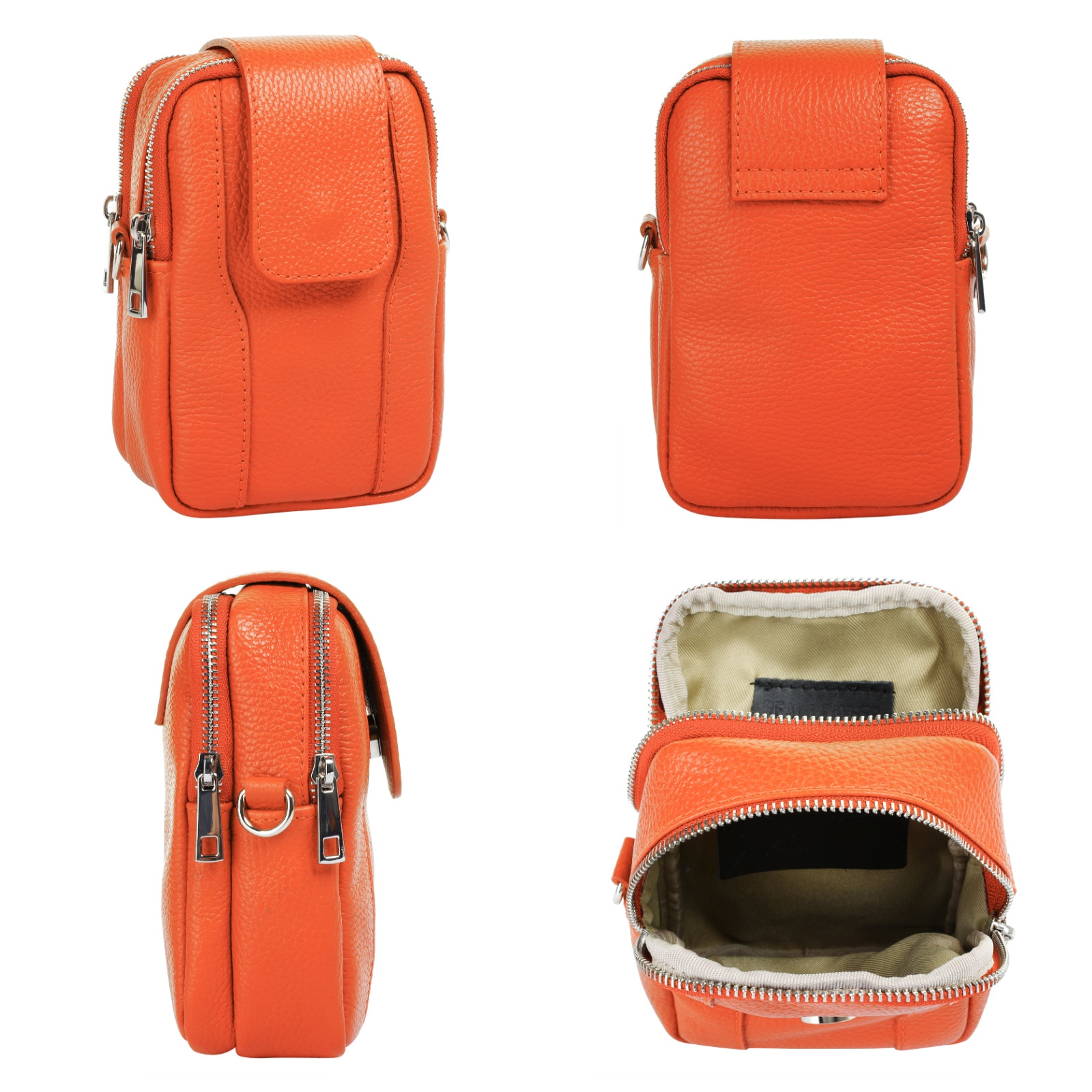 Samantha Look Sac à bandoulière echt Leder, Made in Italy