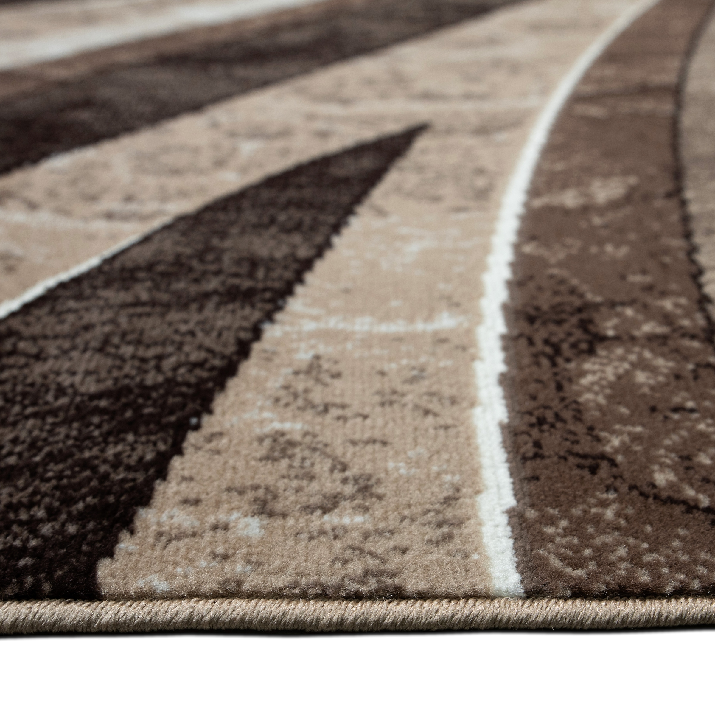 my home Teppich »Livil, modernes Wellen-Design« rechteckig 8 mm Höhe 3D-Effekt, Kurzflor, Wohnzimmer, Esszimmer, Schlafzimmer