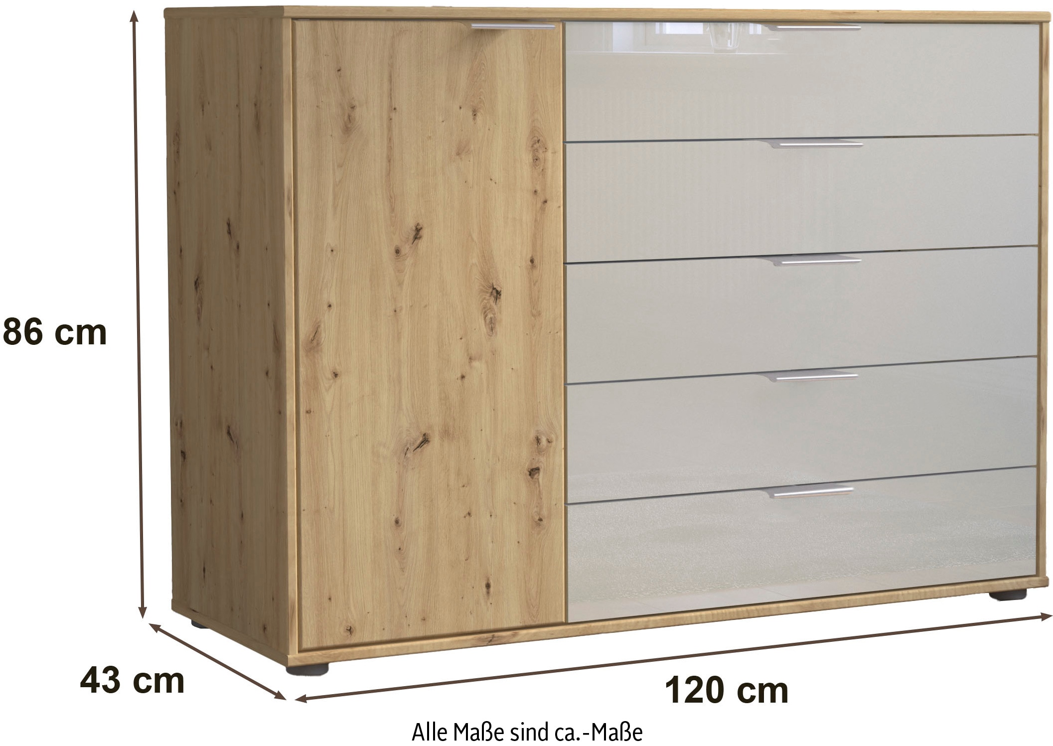 WIEMANN Commode combinée »Cordoba« vormontiert