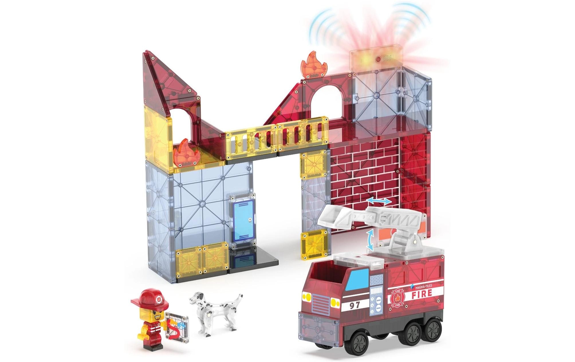   Steinbaukasten »Magna-Tiles Fire Station 50 Teile«