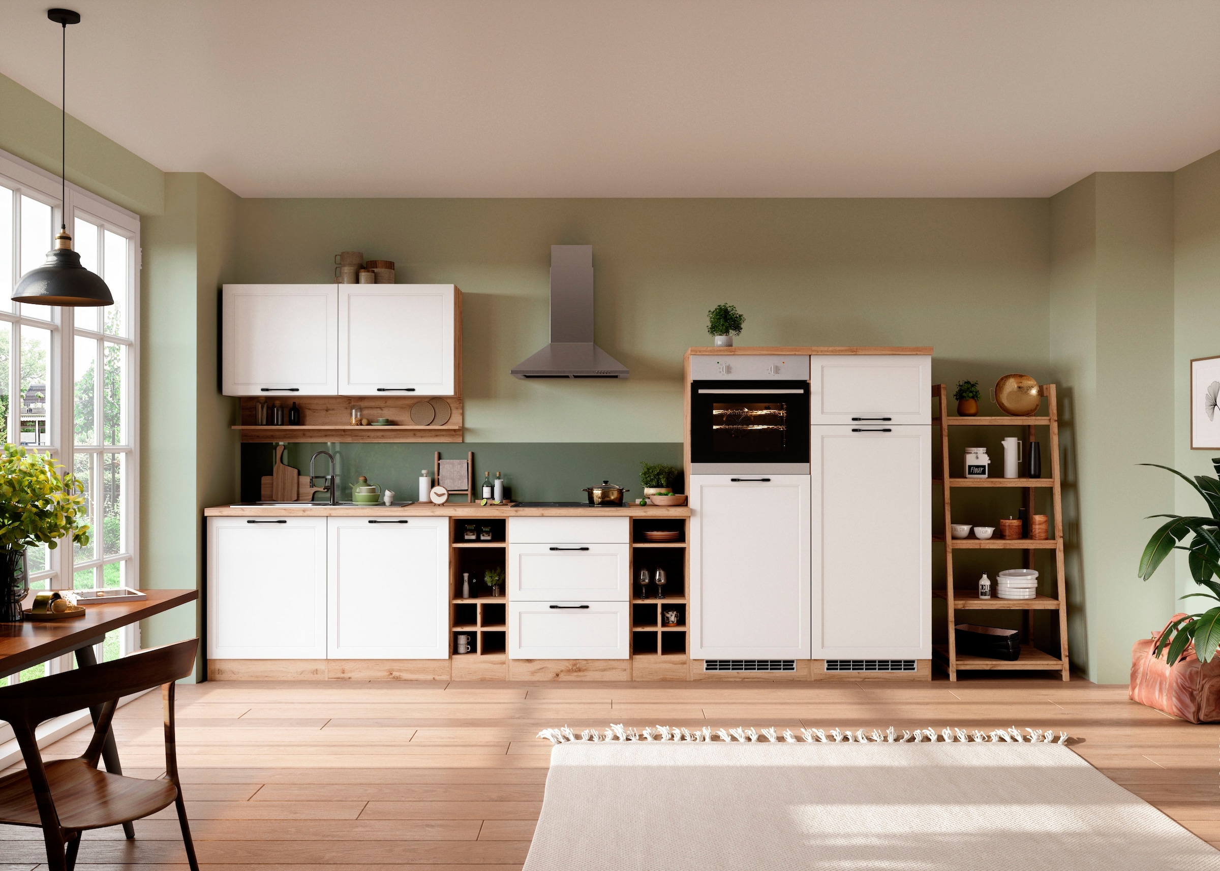 KOCHSTATION Armoire d'encastrement pour table de cuisson »KS-Lana« largeur 120 cm