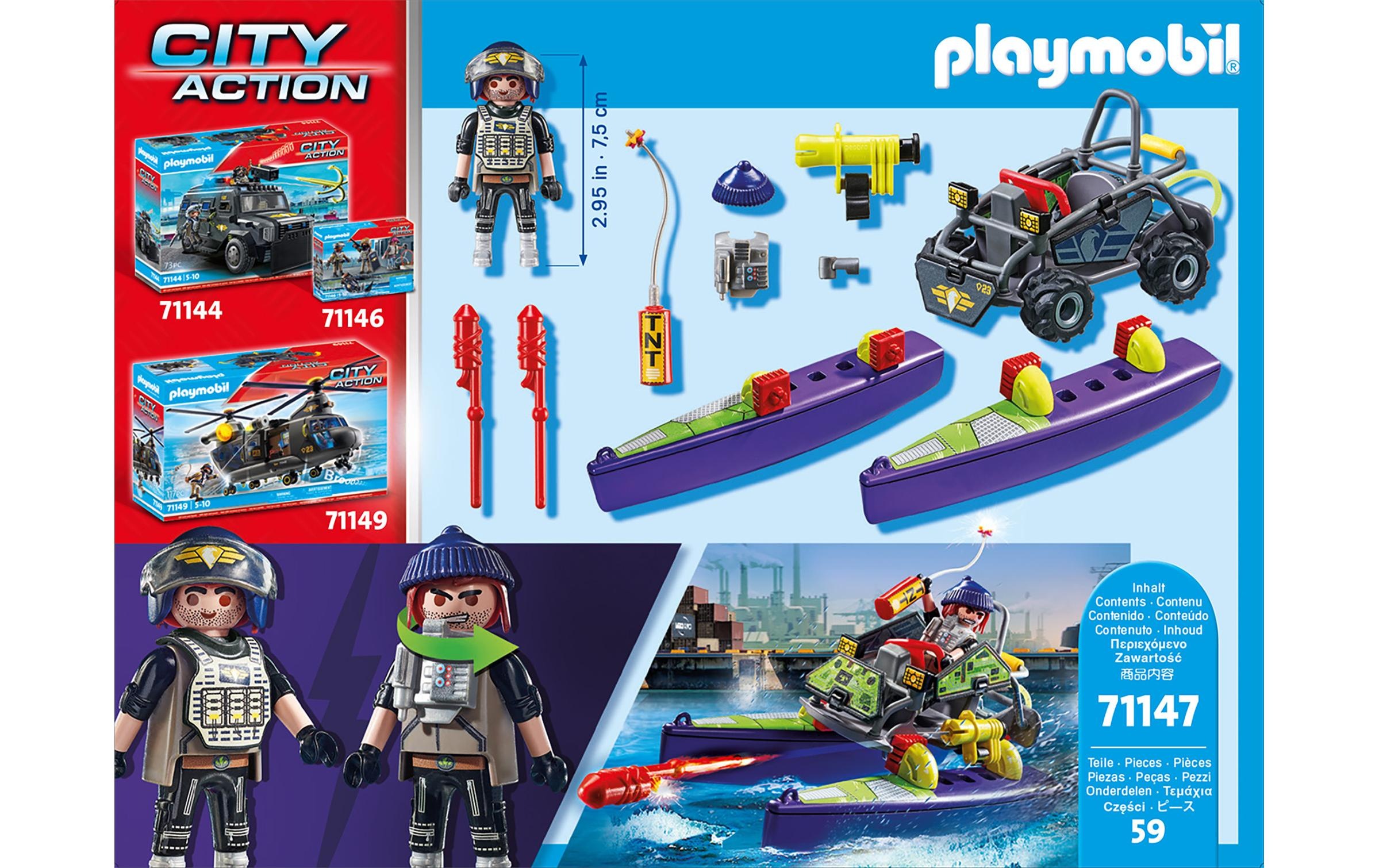 Playmobil® Briques de jeu »City Action SWAT-Multi-Terrain-Quad 71147«