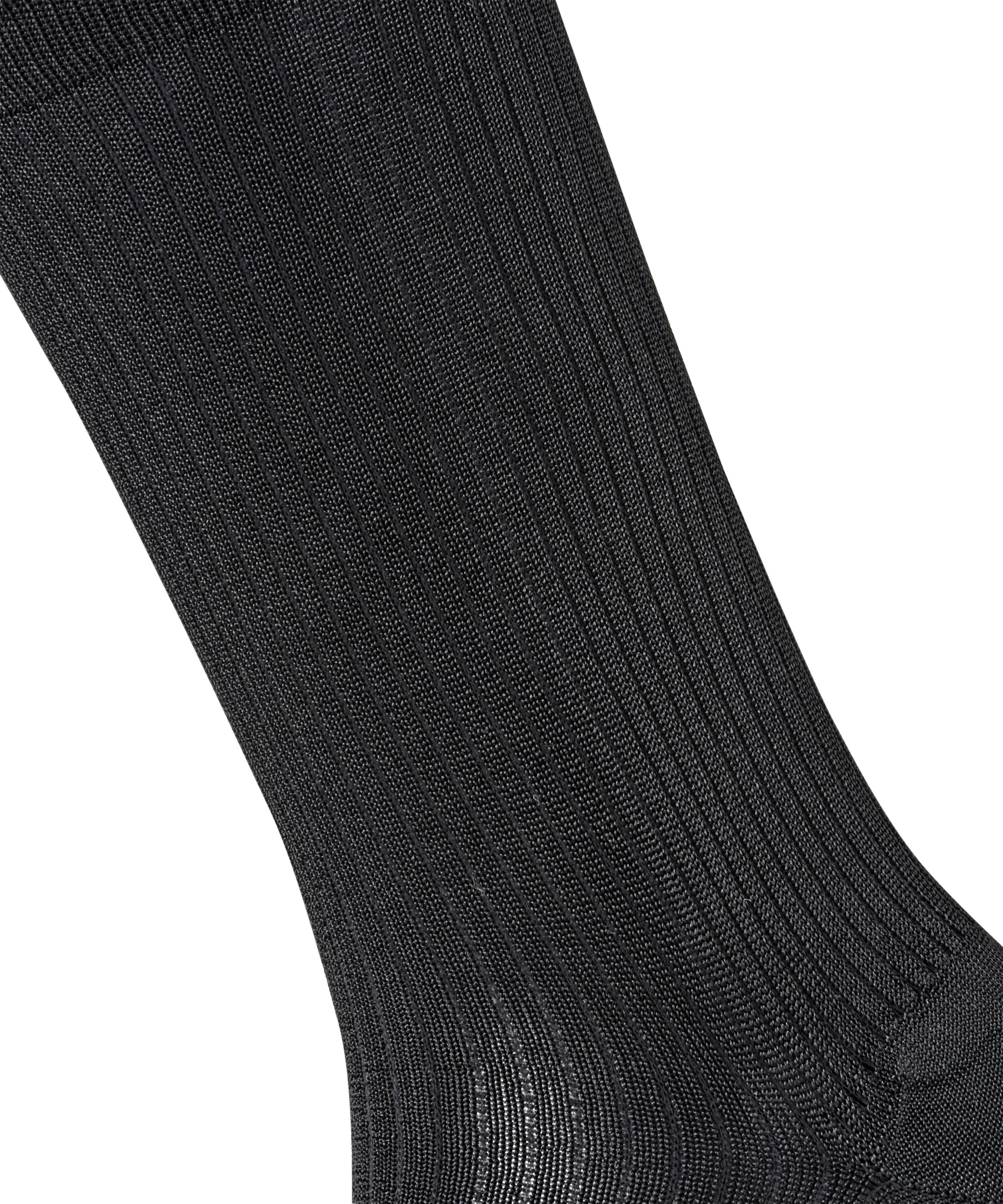 Burlington Chaussettes »Princess Street« Taille unique 36-41, structure côtelée fine, mélange viscose