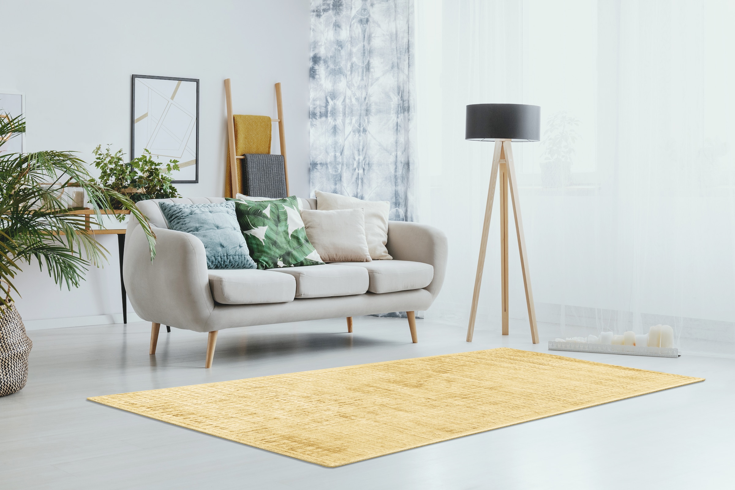 Padiro Tapis »Karma 125« Rectangulaire 8 mm Höhe Handgewebter Teppich mit 3D-Design, weiche Haptik, pflegeleicht