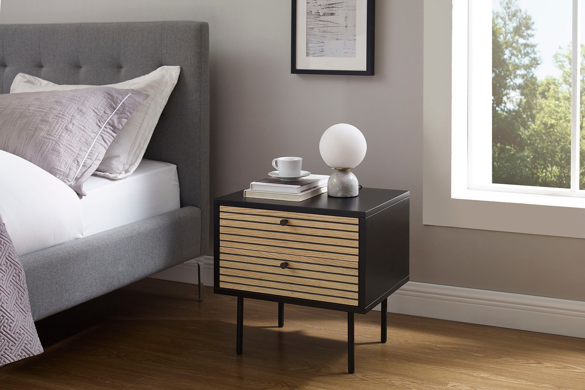 SalesFever Table de nuit »Torsby Charmanter Nachtisch« Ästhetik trifft Funktion im Scandi Design