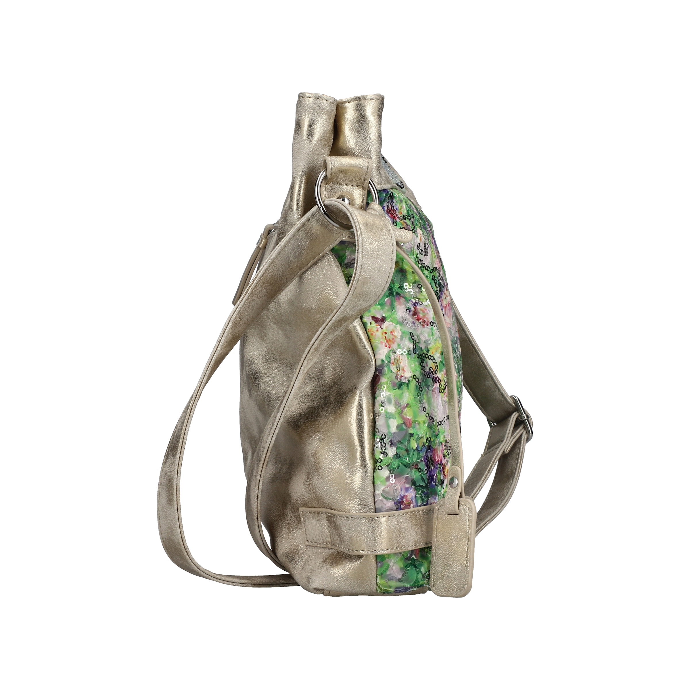 Rieker Sac à bandoulière Sac épaule femme, sac à main aspect métallique