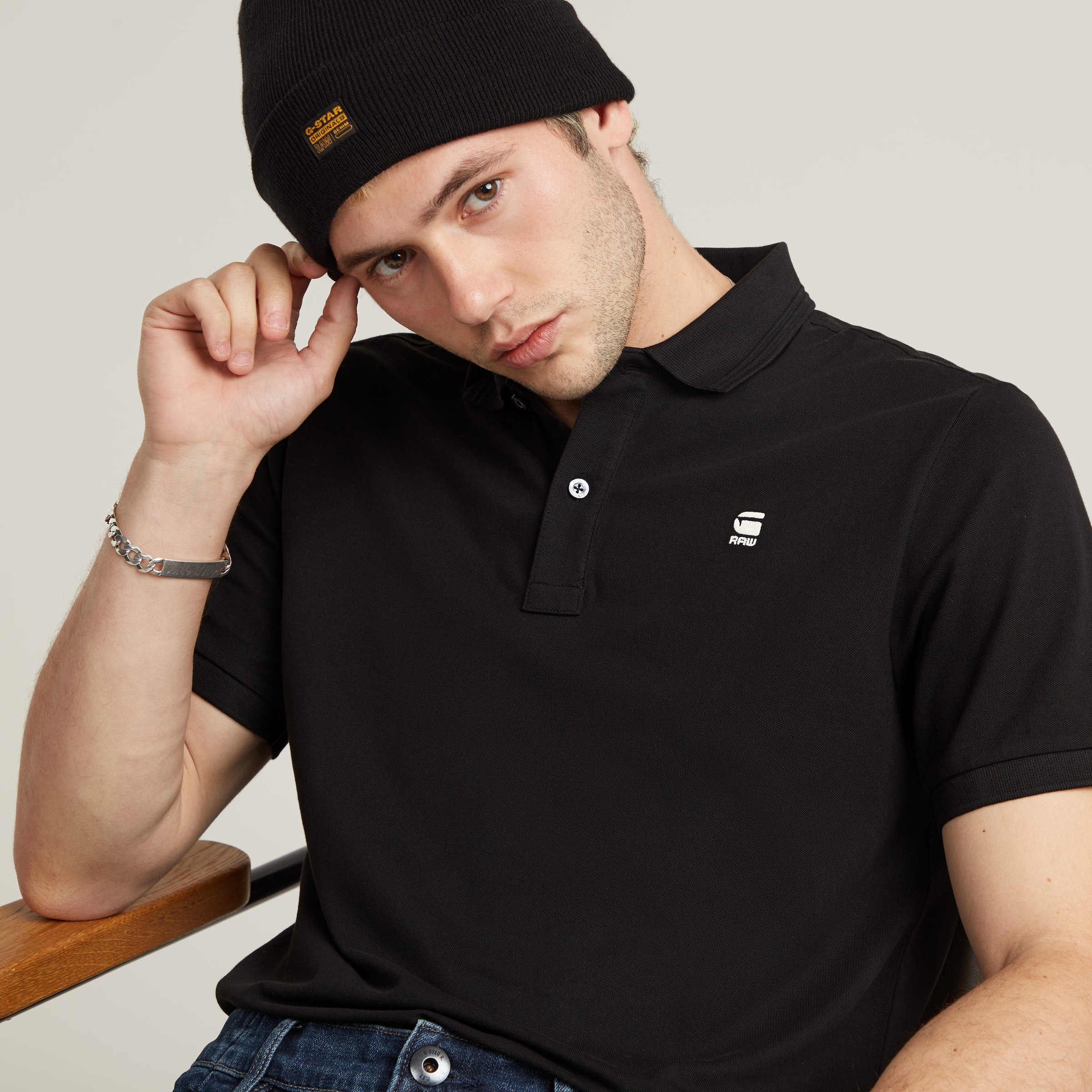 G-STAR Polo »Dunda Slim Fit« Logostickerei auf der Brust