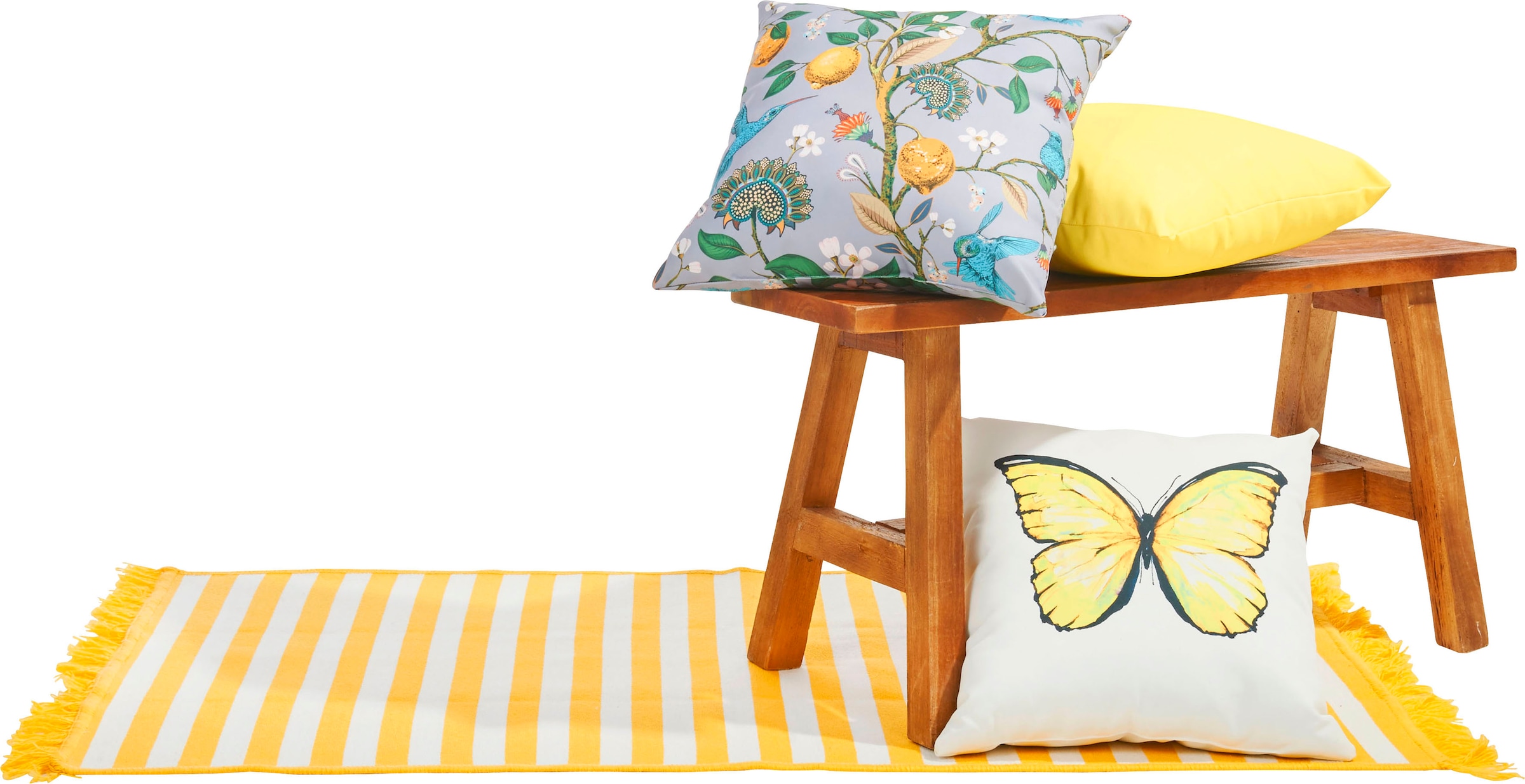done.® Dekokissen »Butterfly« Beidseitig bedrucktes Outside Kissen inklusive Füllung