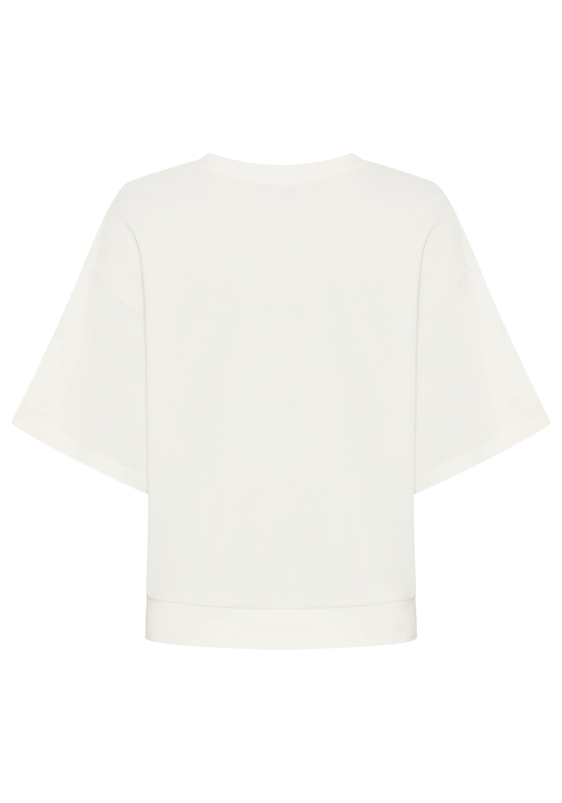 Laura Scott Sweater , casual Stil, mit V-Ausschnitt, mit Farbeinsatz, halbarm
