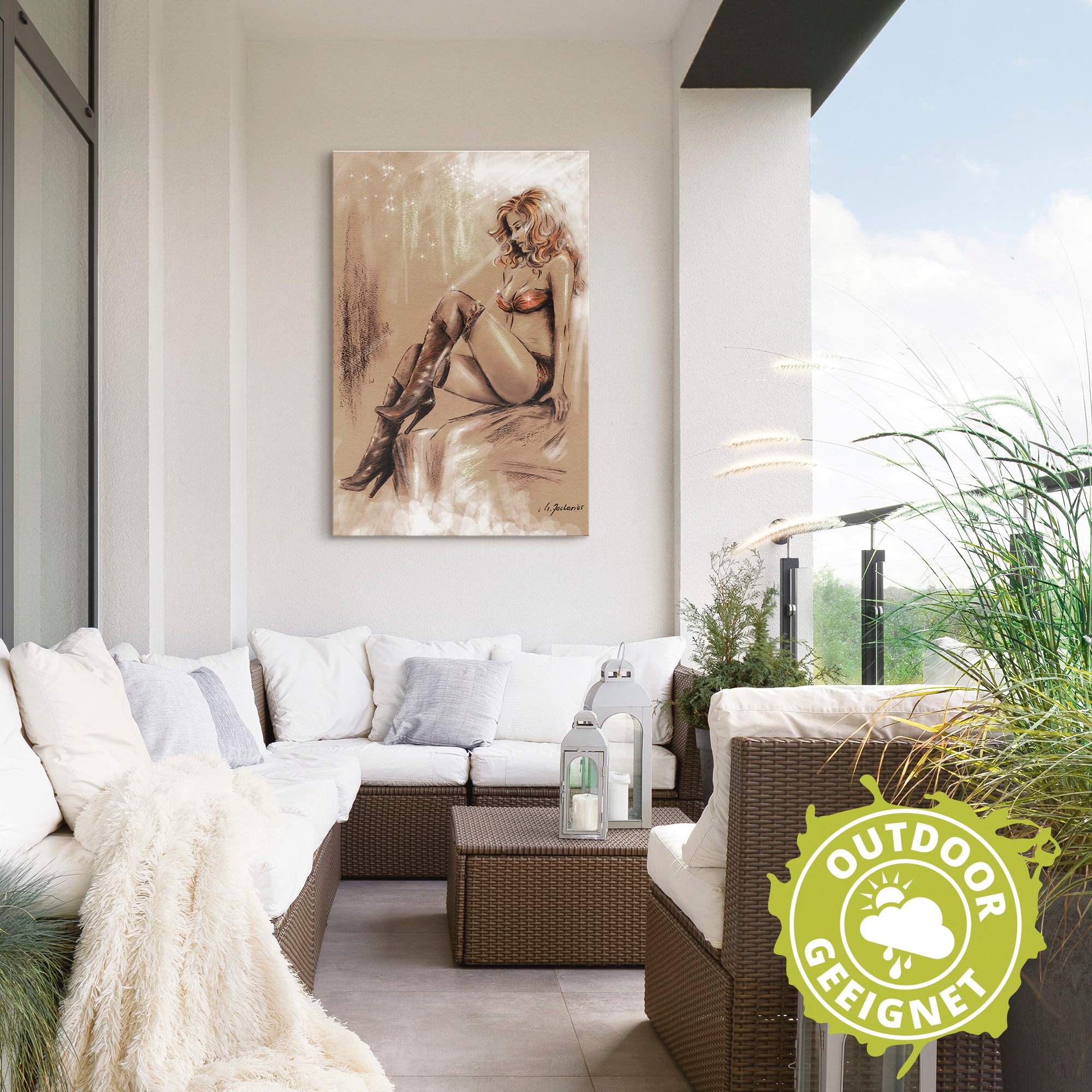 Artland Fresque murale »High heels im Licht« 1 cuis tlg. als Alubild, Leinwandbild in verschied. Grössen