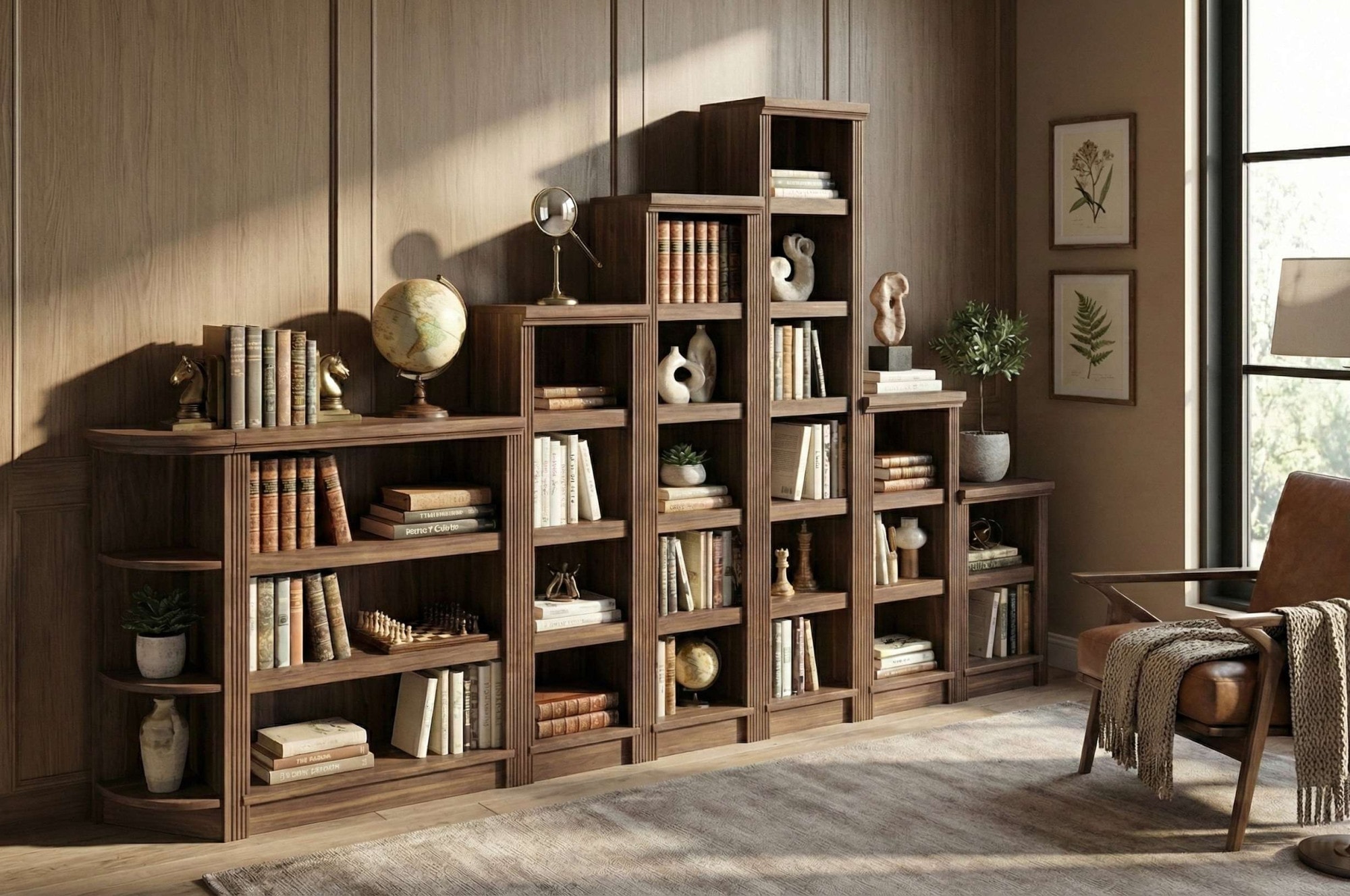 GOODproduct Étagère sur pied »Riga Bücherregal Regal Breite/Tiefe 40/29 cm« aus massiver Kiefer, FSC®-zertifiziert