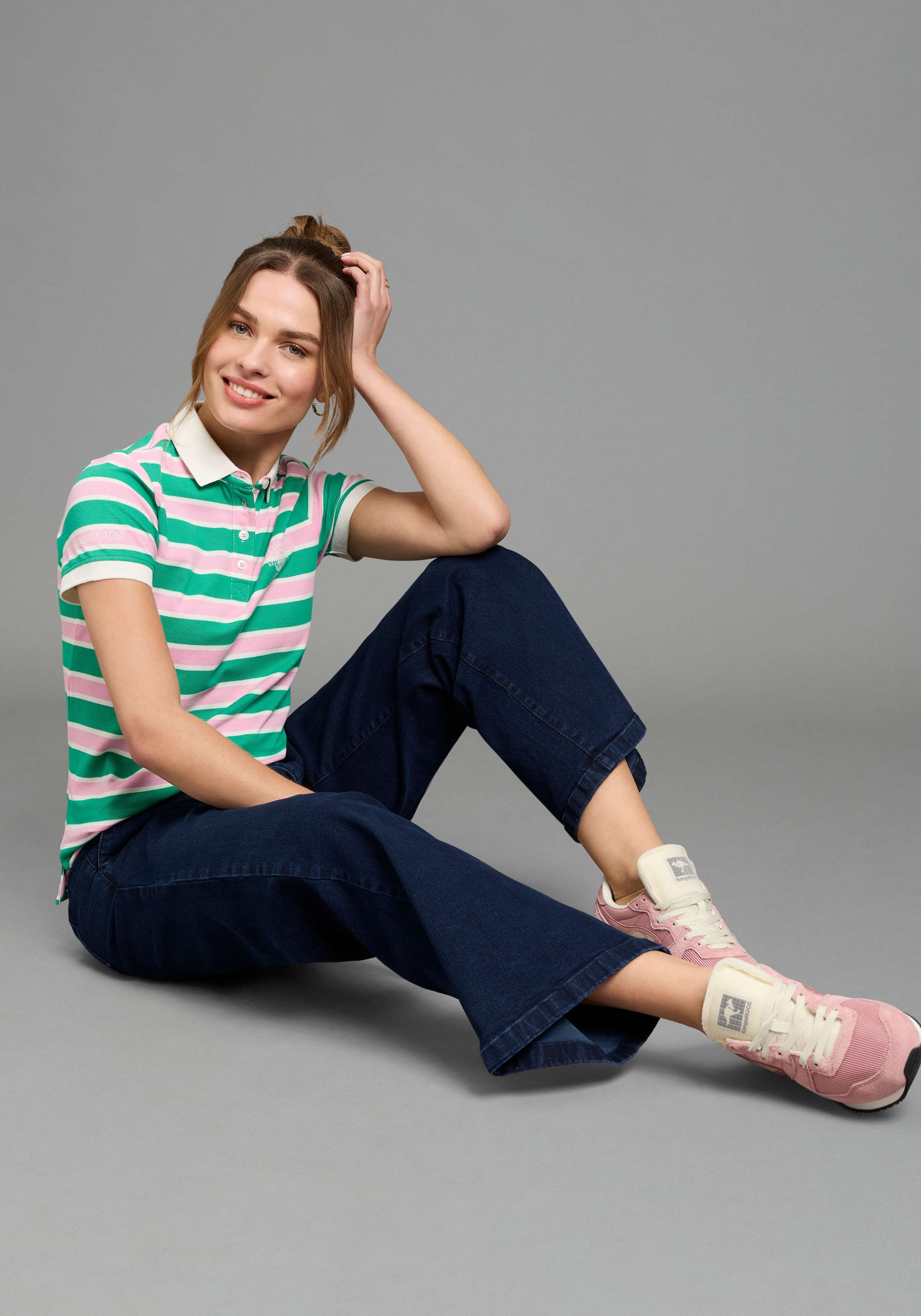 KangaROOS Polo mit vielen Details & Branding