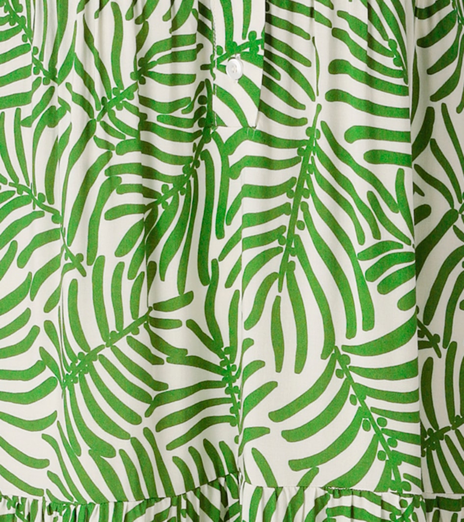 Aniston CASUAL Maxikleid mit grossflächigen, grafischen Blättern bedruckt - NEUE KOLLEKTION