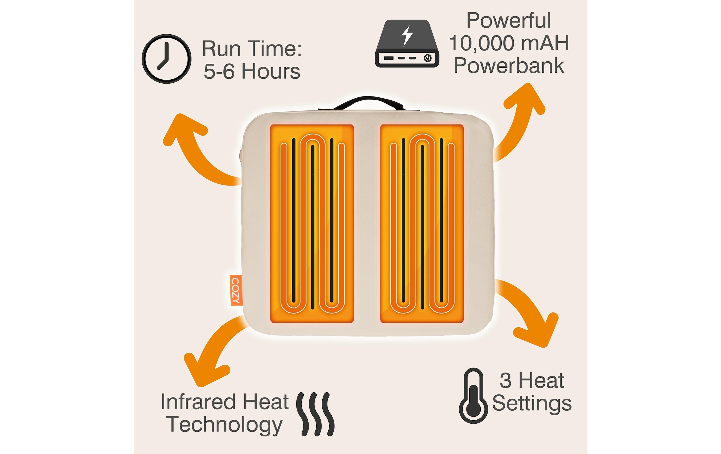 Bodi-Tek Coussin chauffant »Cozy JORD«