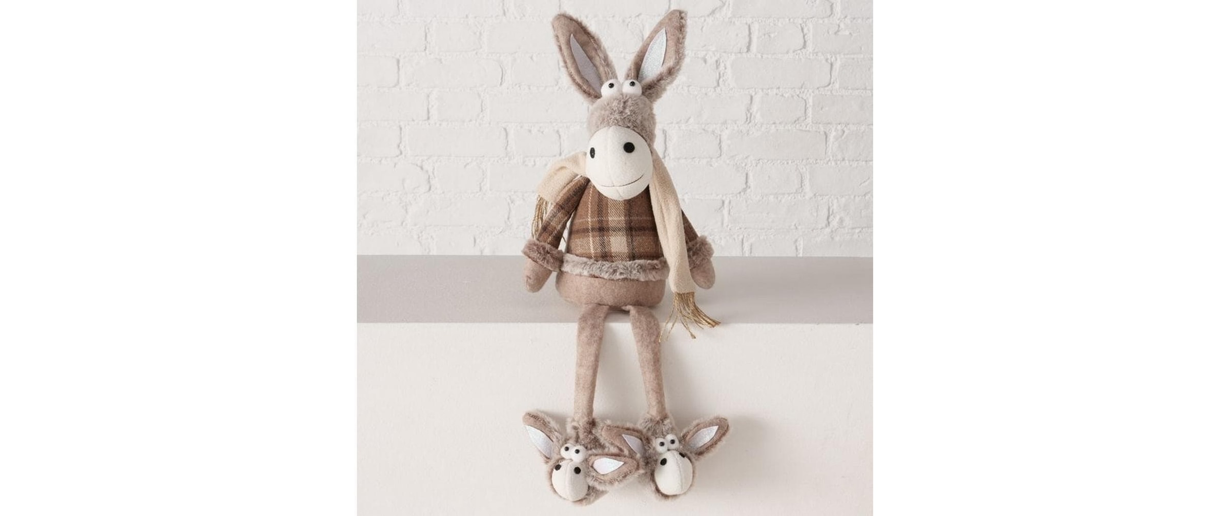 BOLTZE Figurine de Noël »Boltze Kantenhocker Esel Duny «