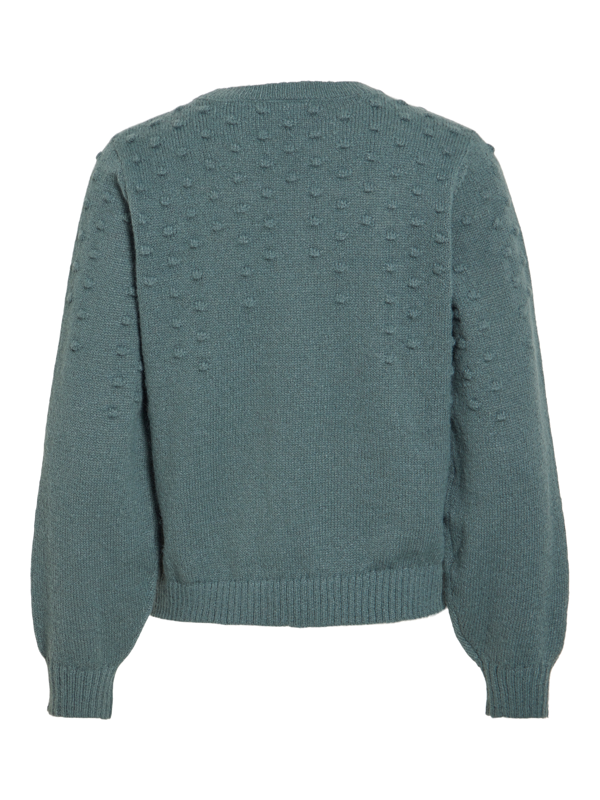 Vila Pull à col rond »VITULI O-NECK L/S DOT KNIT TOP-NOOS« fibre synthétique, coupe normale
