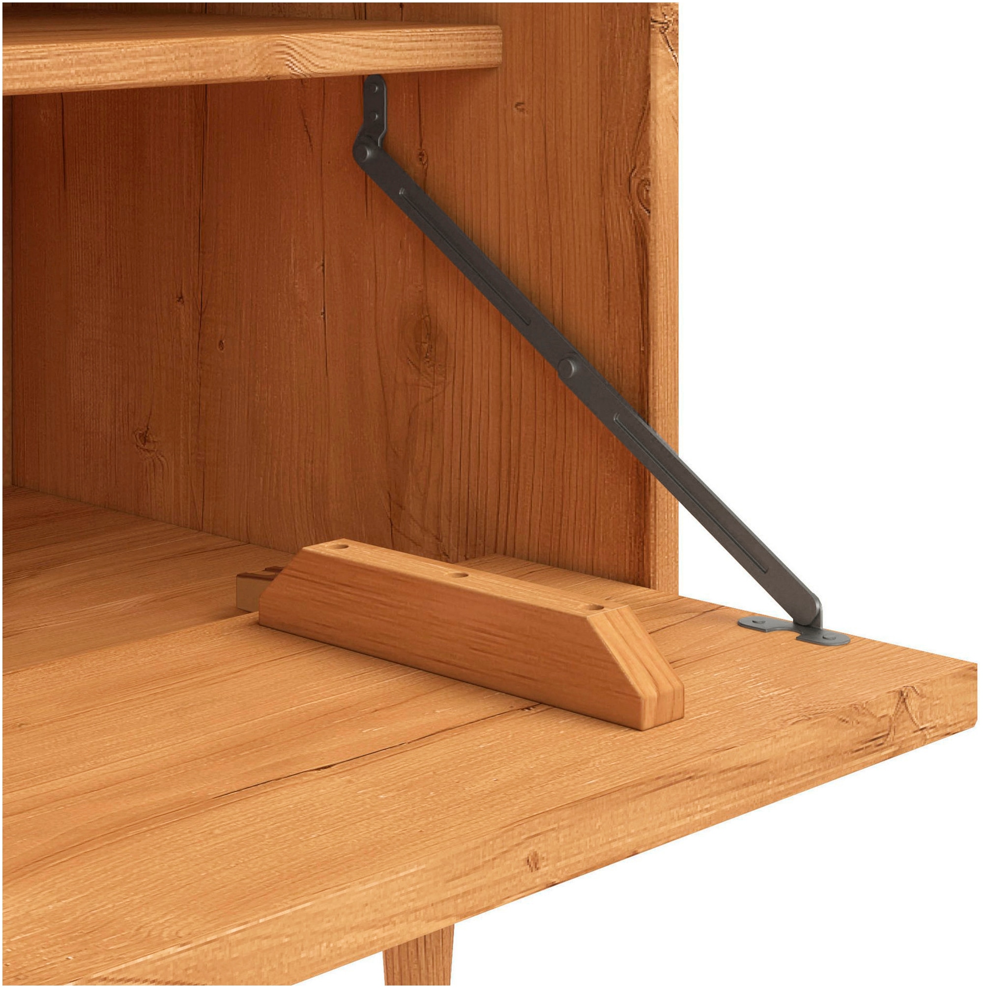 GOODproduct Lowboard »Malmedy  Front mit gefrästen Rillen« TV-Kommode aus massivem Kiefernholz, Push-to-open, Breite 180 cm
