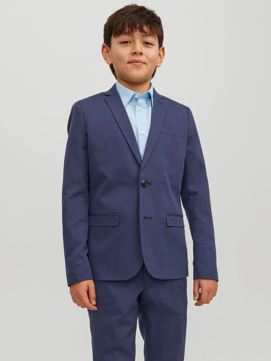 Jack & Jones Junior Sakko »JPRSOLAR stylisch, elastisch, pflegeleicht« unifarben, modisch, slim fit, Reverskragen