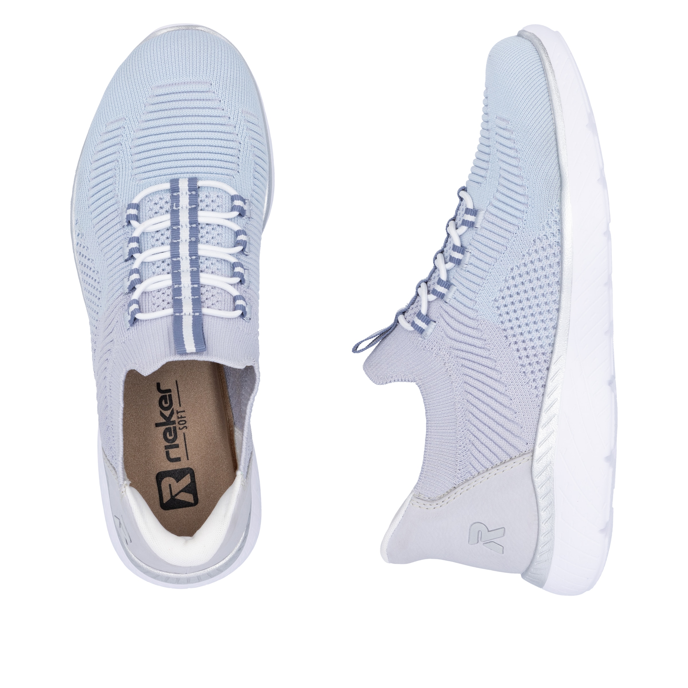 RIEKER Sport Baskets slip-on »Ready2GO«  , Halbschuh, Freizeitschuh, Slipper mit MemoSoft-Innensohle