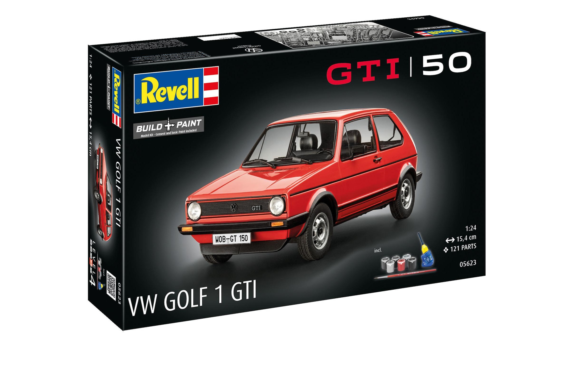 Revell® Modellbausatz »Gift Set 50 Years of the VW Golf 1 GTi 1:24« 1:24