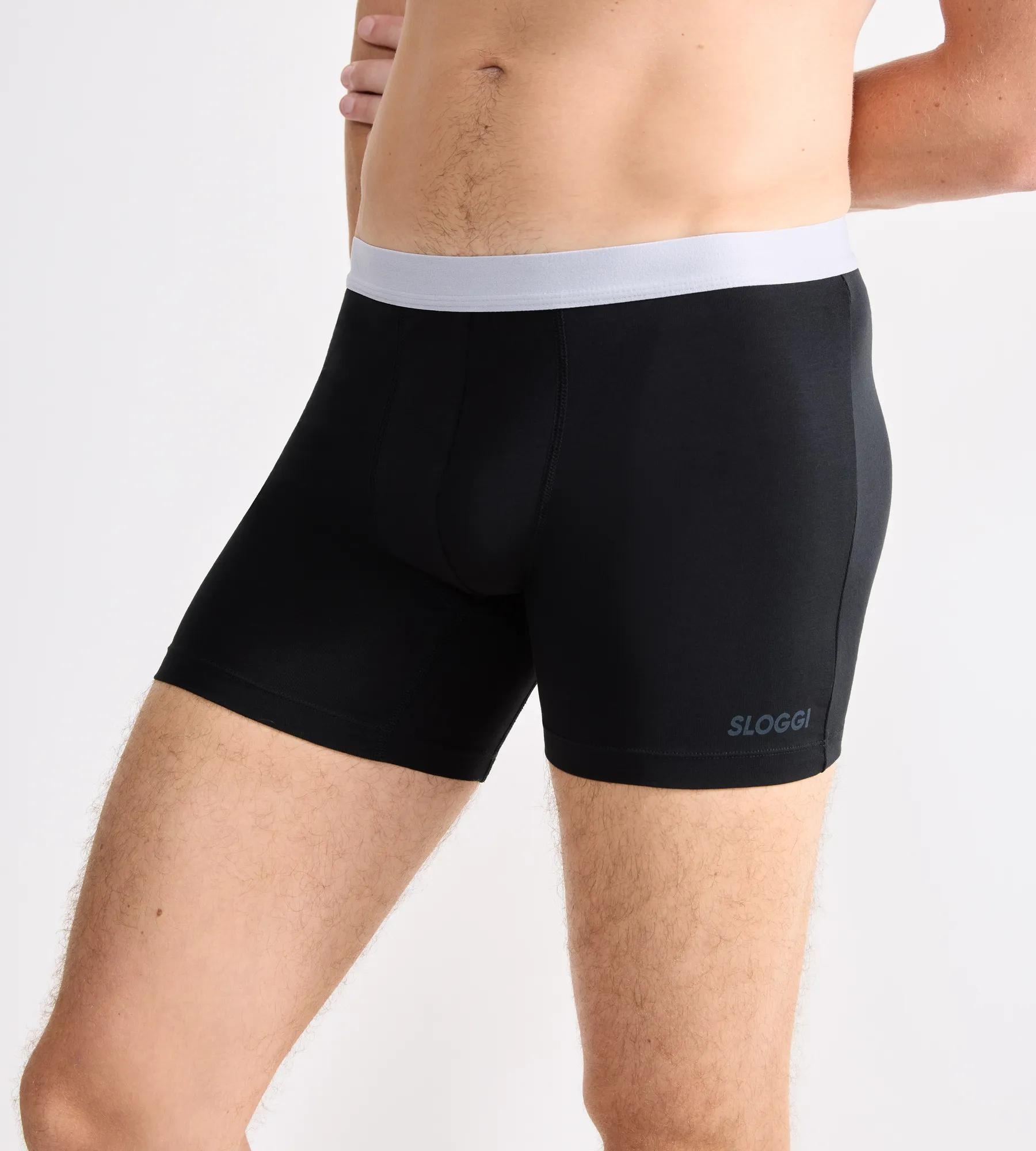 sloggi Boxer »Men GO ABC 2.0« jambe plus longue, mélange coton, doux, taille élastique