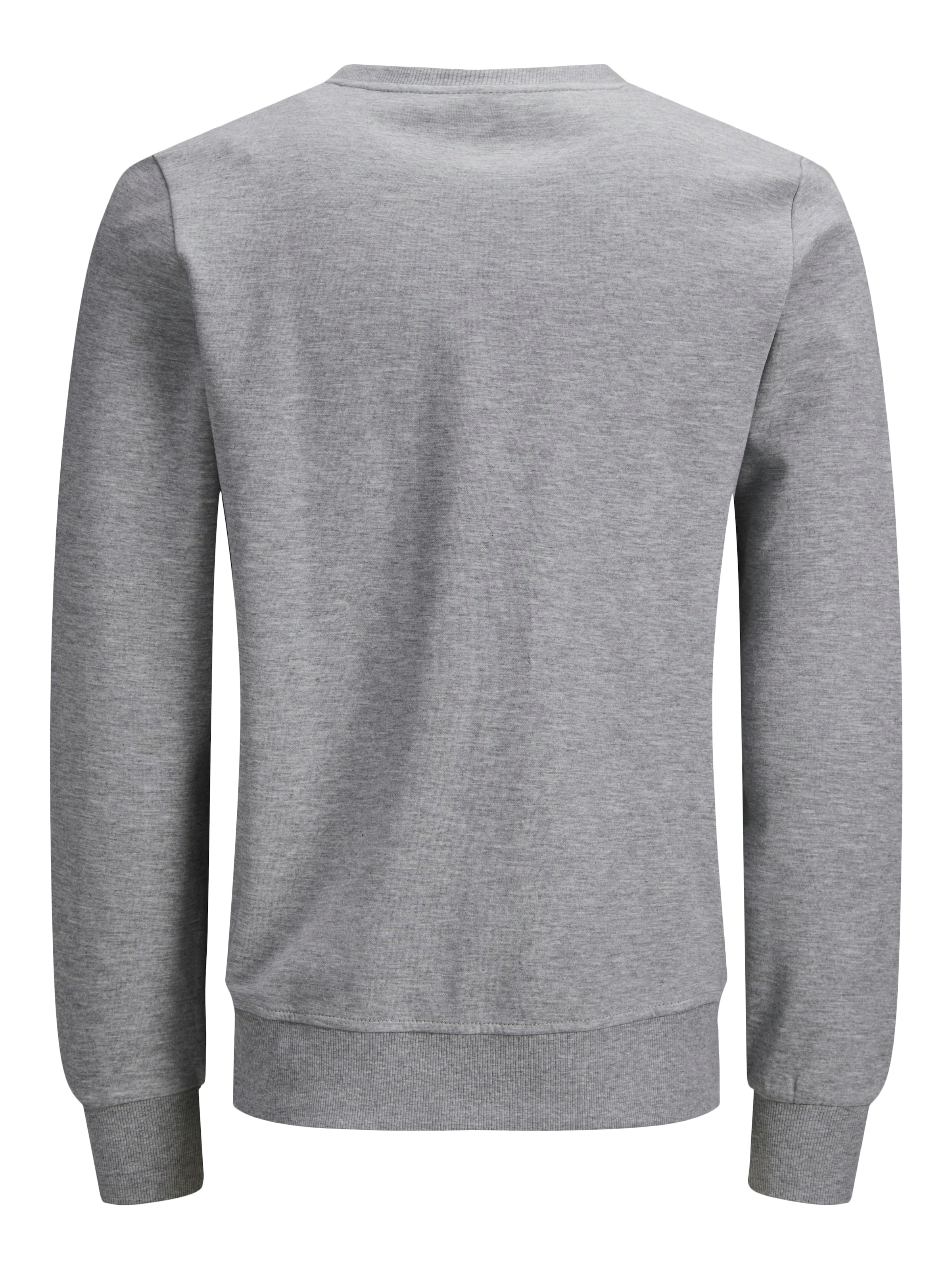 Jack & Jones Sweat-shirt »JJEBASIC mit Flaglabel und weicher Baumwollmischung«, uni, tendance, coupe regular, coton, col rond
