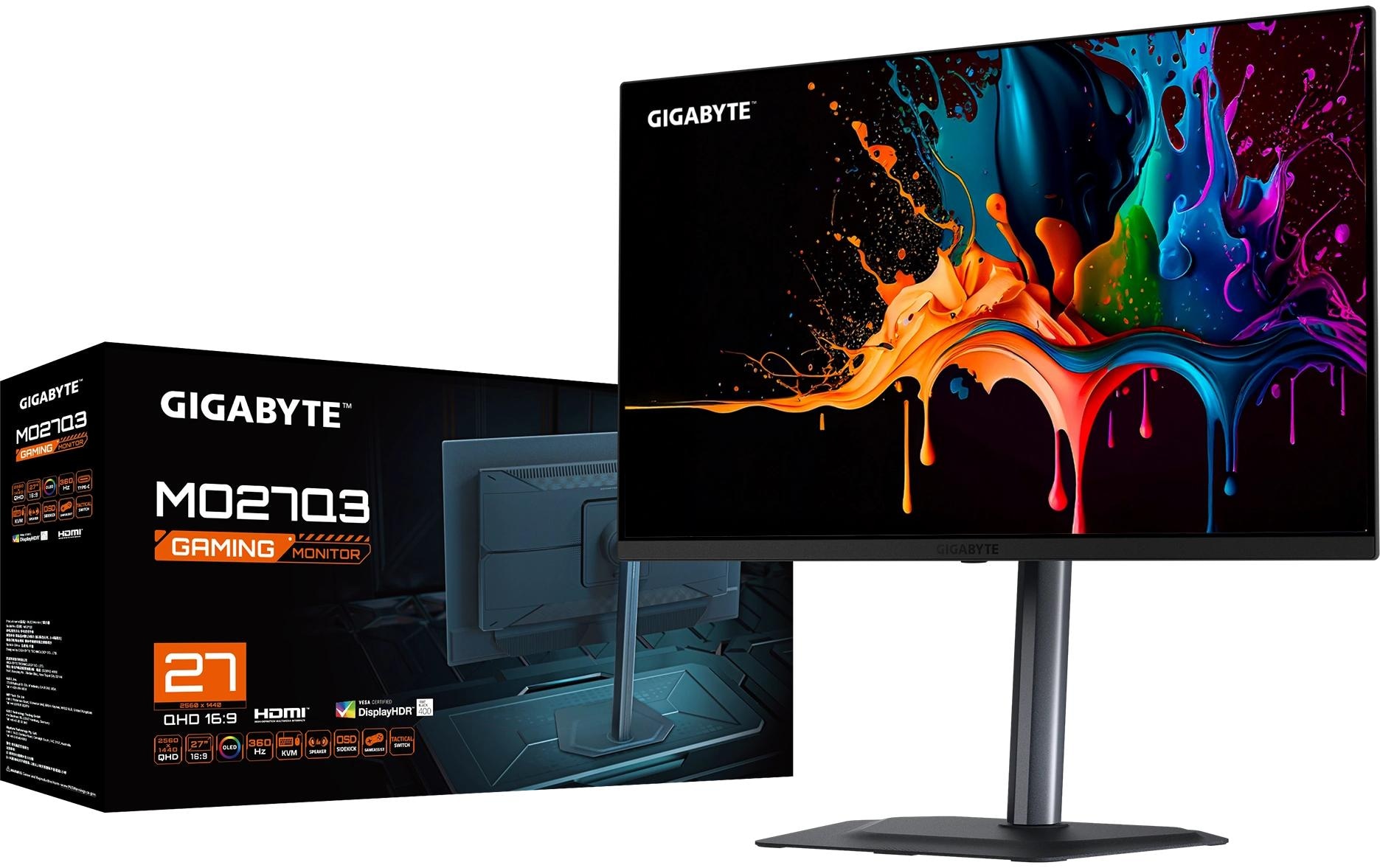 Gigabyte Gaming-Monitor »MO27Q3« 68,58 cm/27 ″  2560 x 1440 px WQHD 0,03 Reaktionszeit 360 Hz