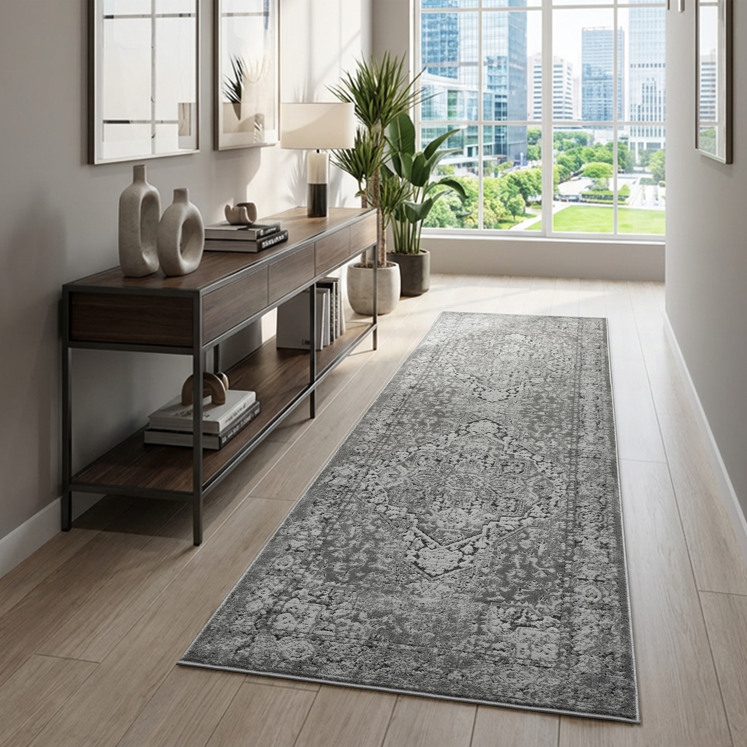 GOODproduct Teppich »Kylan, Designer-Teppich, Hoch-Tief-Struktur, dezenter Glanz« rechteckig 9 mm Höhe Schrumpf-Garn-Effekt, im Vintage-Look, dichte Qualität, Wohnzimmer