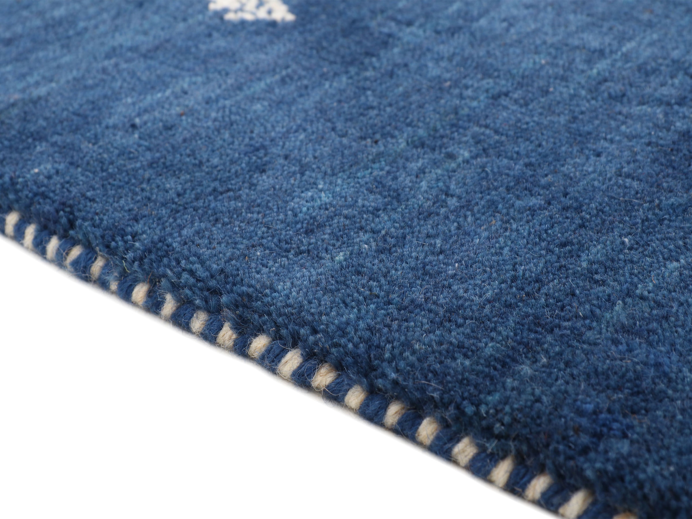 carpetfine Tapis en laine »Gabbeh-Uni« Carré 15 mm Höhe reine Wolle, handgewebt, Gabbeh Loom Tiermotiv, Sonderform Quadrat