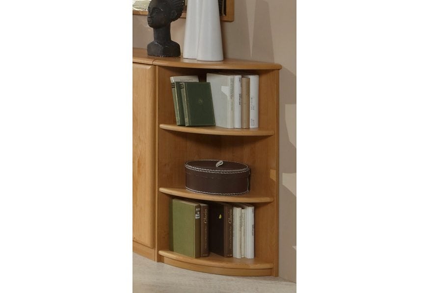 WIEMANN Étagère annexe »Lausanne, Anbauregal, Eckregal, teilmassiv Erle« 37 x 89 x 37 cm (B/H/T), MADE IN GERMANY,  Links und rechts anstellbar