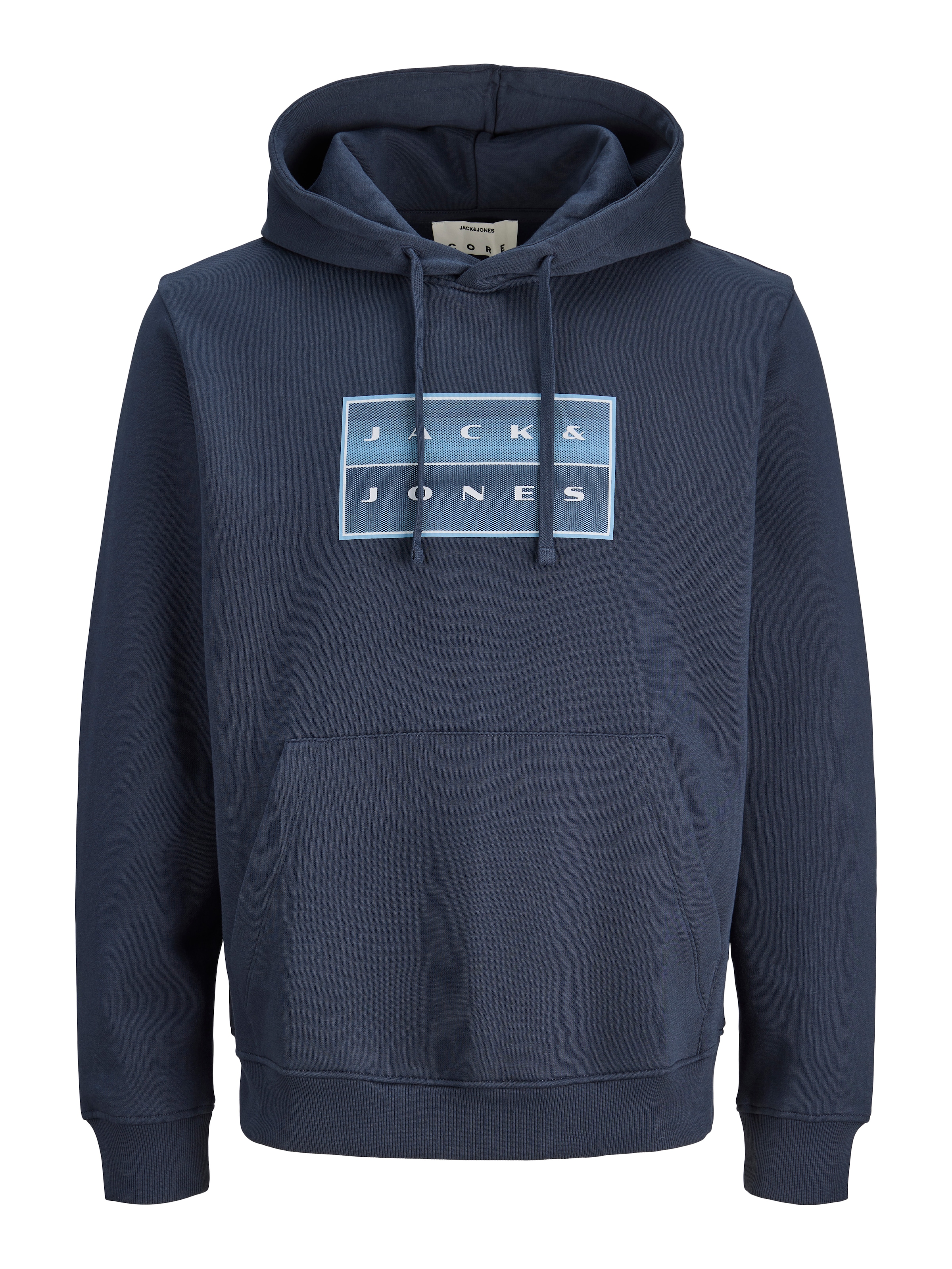 Jack & Jones PlusSize Sweat à capuche »JCOFUSION BOX SWEAT HOOD PLS«, mélange coton, coupe régulière
