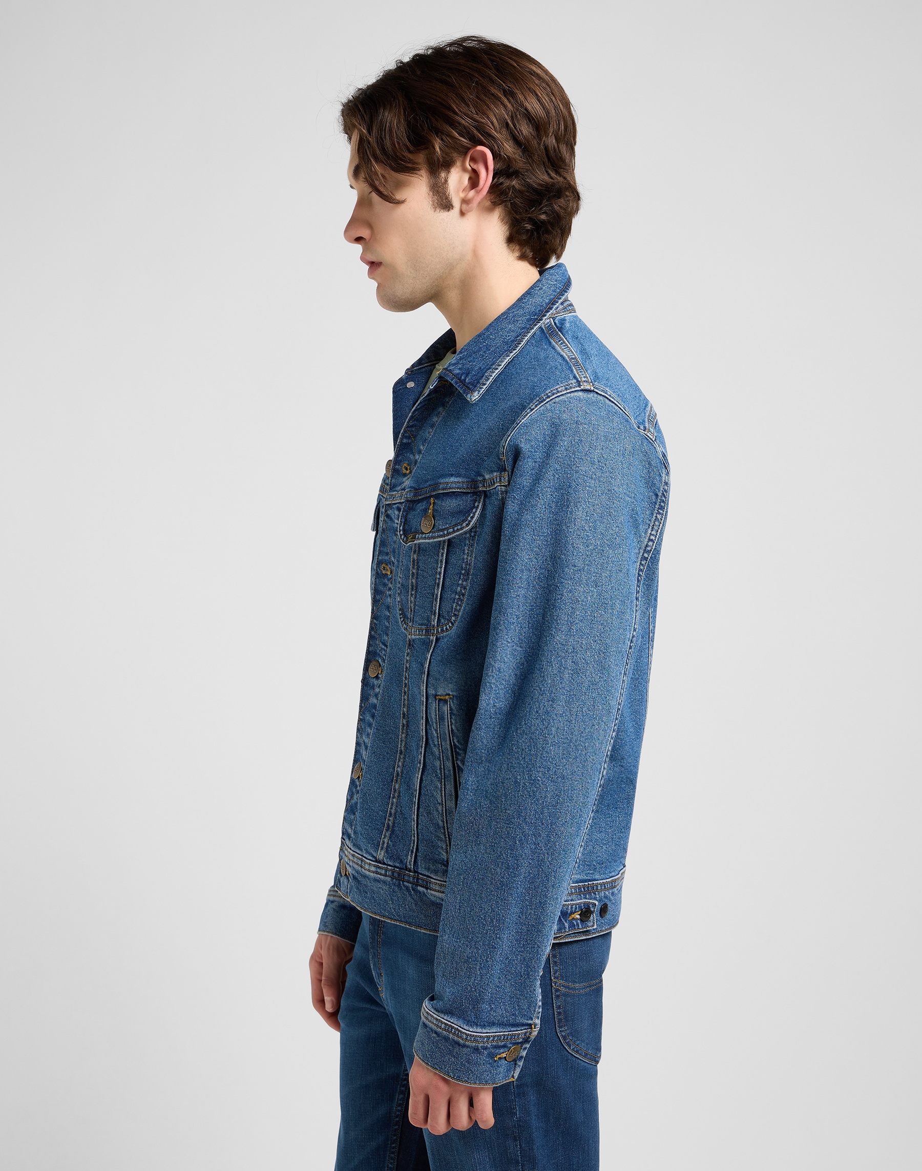 Lee® Jeansjacke »RIDER_JACKET« mit seitlichen Eingrifftaschen