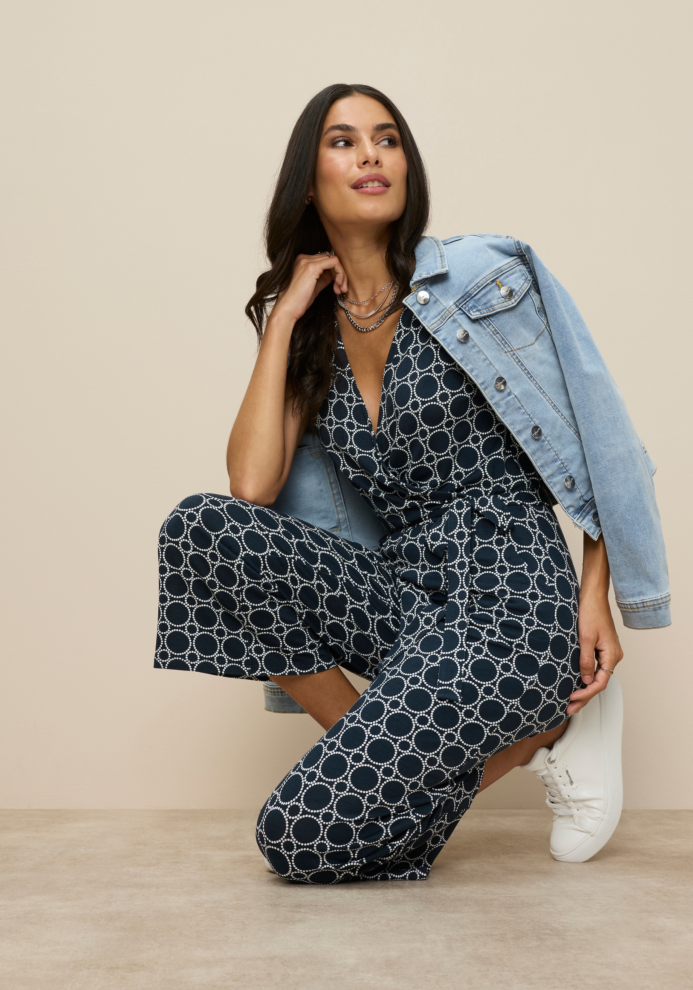 Tamaris Culotte-Overall mit Bindegürtel