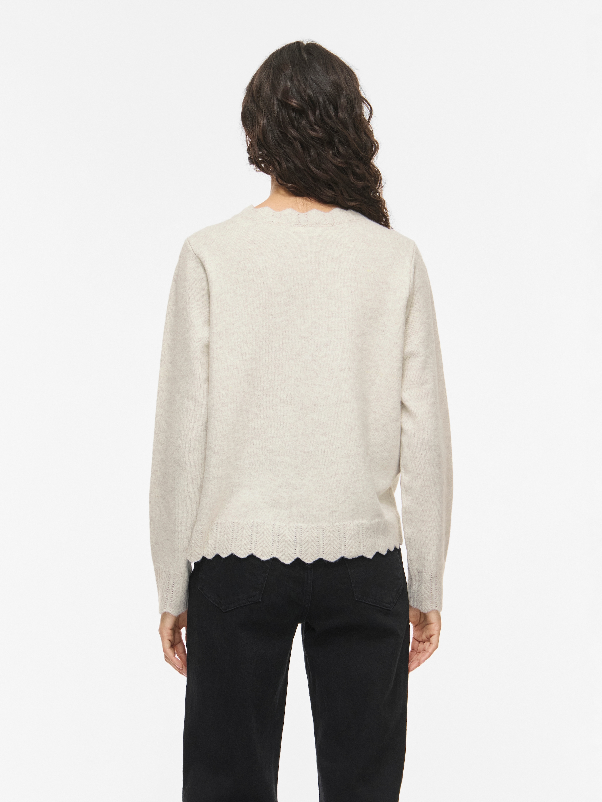 Vila Strickjacke »VINIKOLINA L/S O-NECK KNIT CARDIGAN-NOOS« Materialmix, Stretch, regular fit