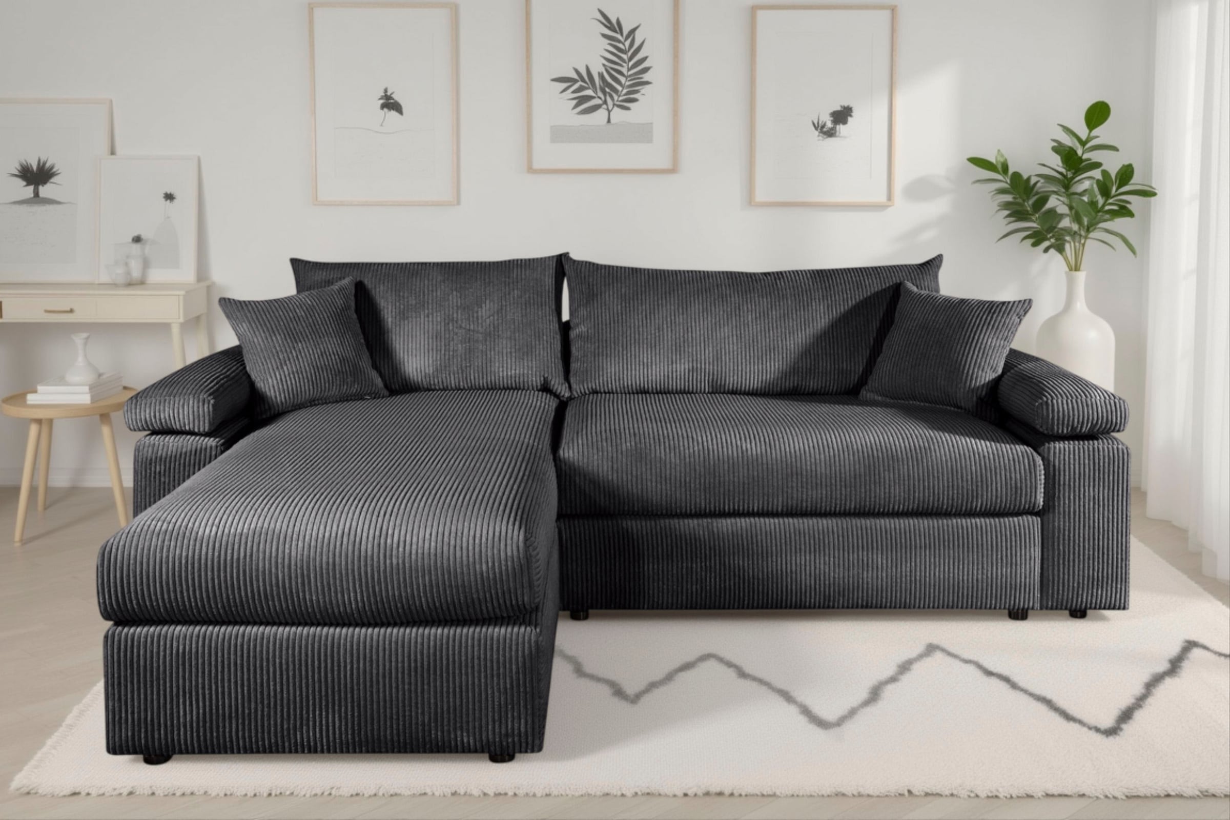 COLLECTION AB Ecksofa »Cosy L-Form, Breite 234 cm« Sitzaufbau im Sanwich-Federkern mit Kaltschaumauflage