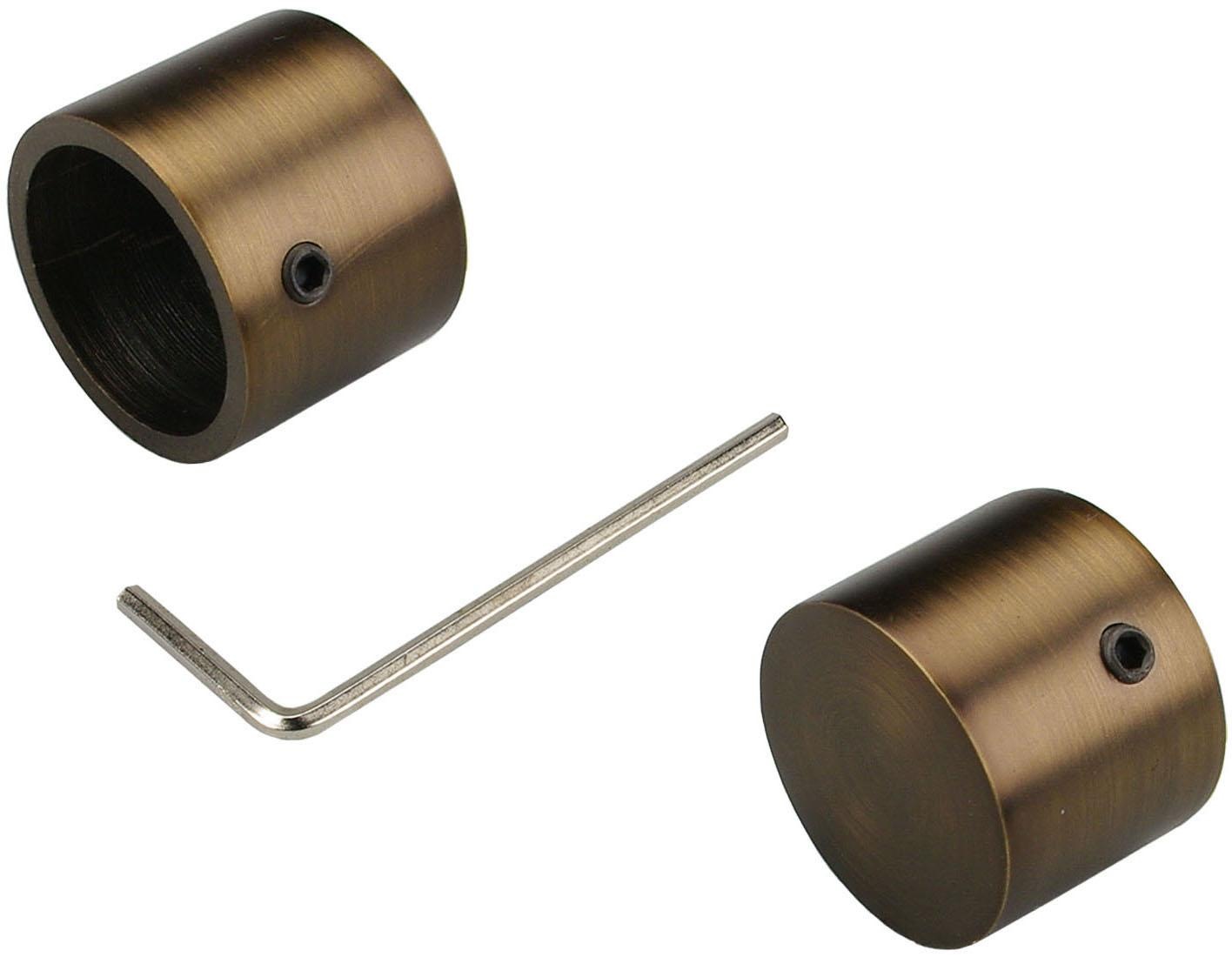 Liedeco Tringle à rideaux »CELQUADE01SG2L« Ø 25 mm 2 läufig-läufig Fixmass 2-läufig im Fixmass Ø 25/20 mm