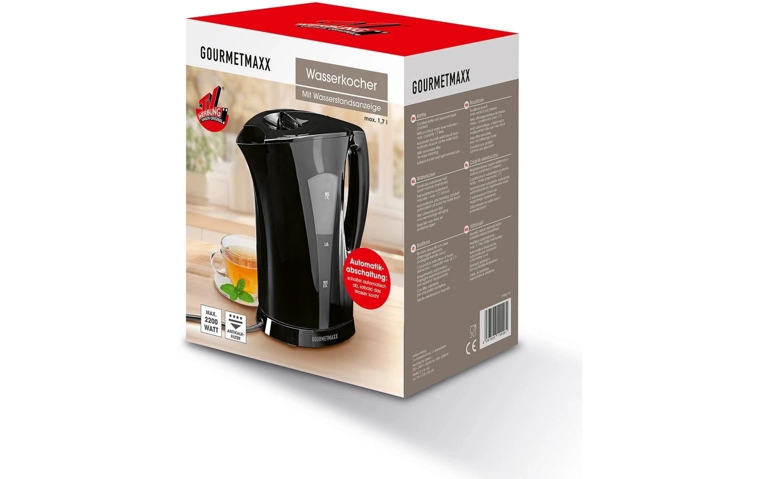 GOURMETmaxx Wasserkocher »1,7 l« 1,7 l