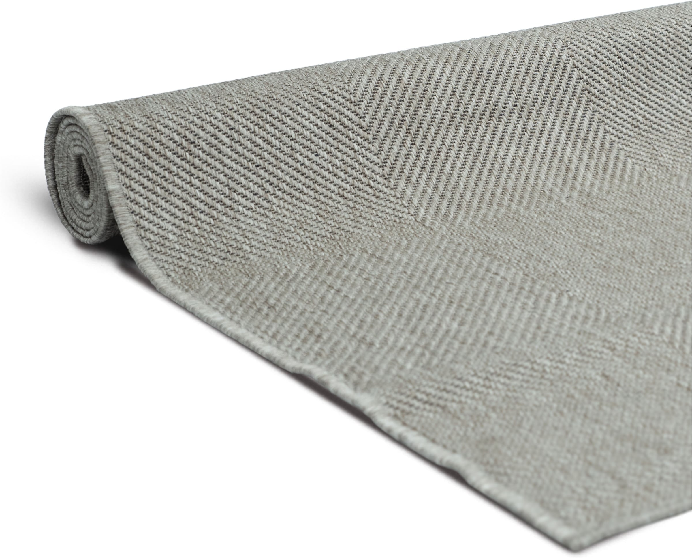 GOODproduct Tapis »Anna, auch als Läufer erhältlich« Rectangulaire 3 mm Höhe adapté intérieur et extérieur, aspect sisal, résistant aux intempéries et aux UV