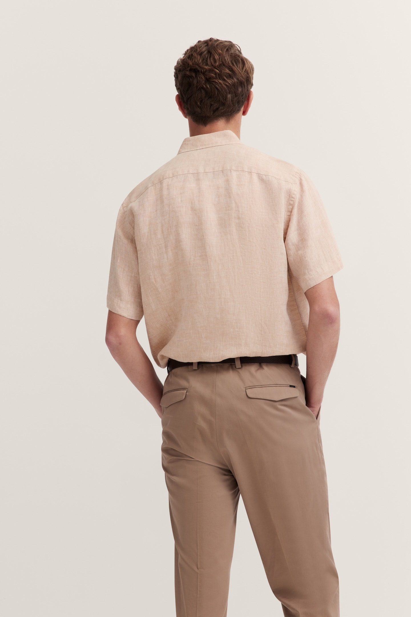 bugatti Kurzarmhemd aus Leinen