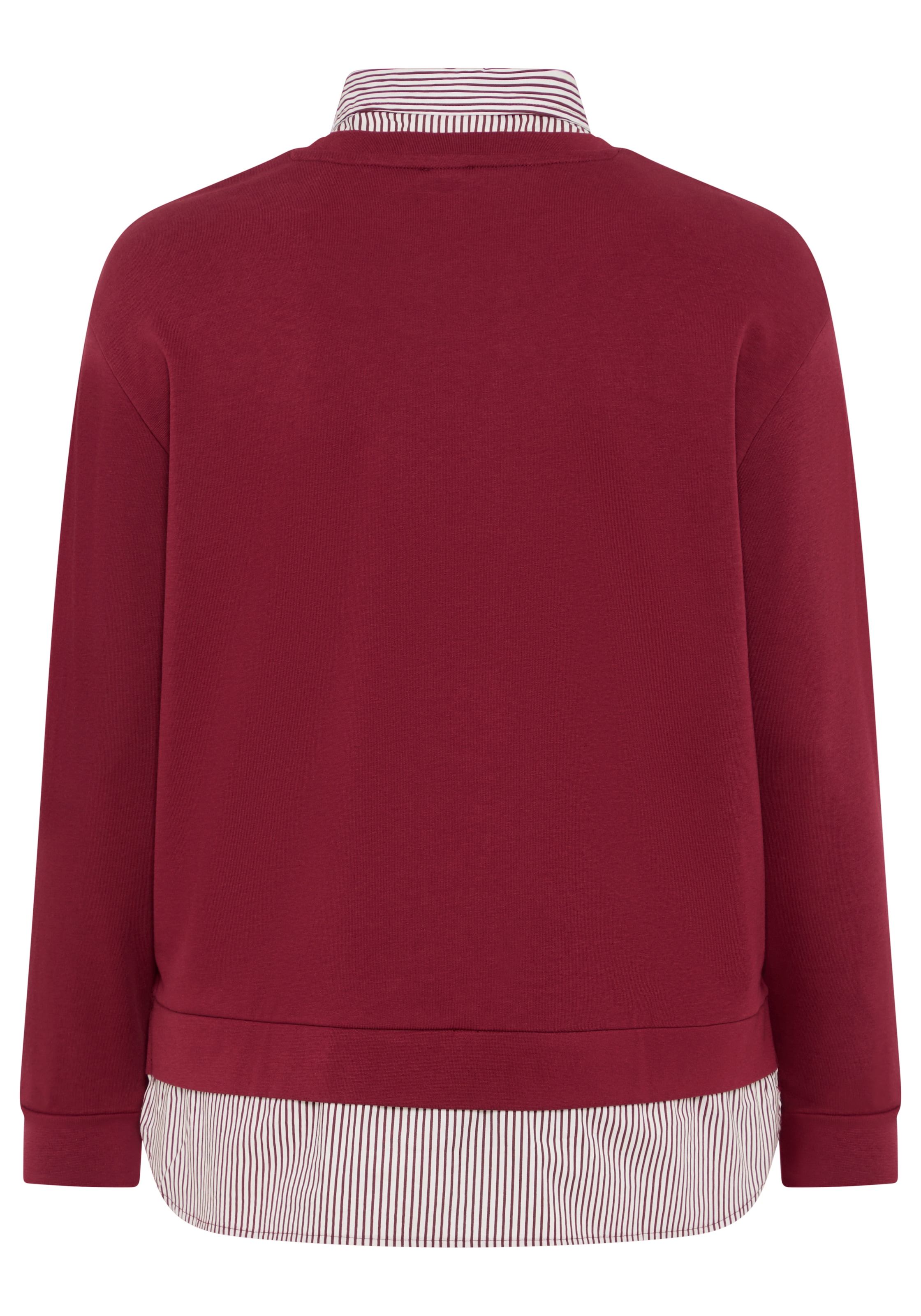 Laura Scott CURVE Pull »Grosse Grössen«, avec empiècement de blouse élégant
